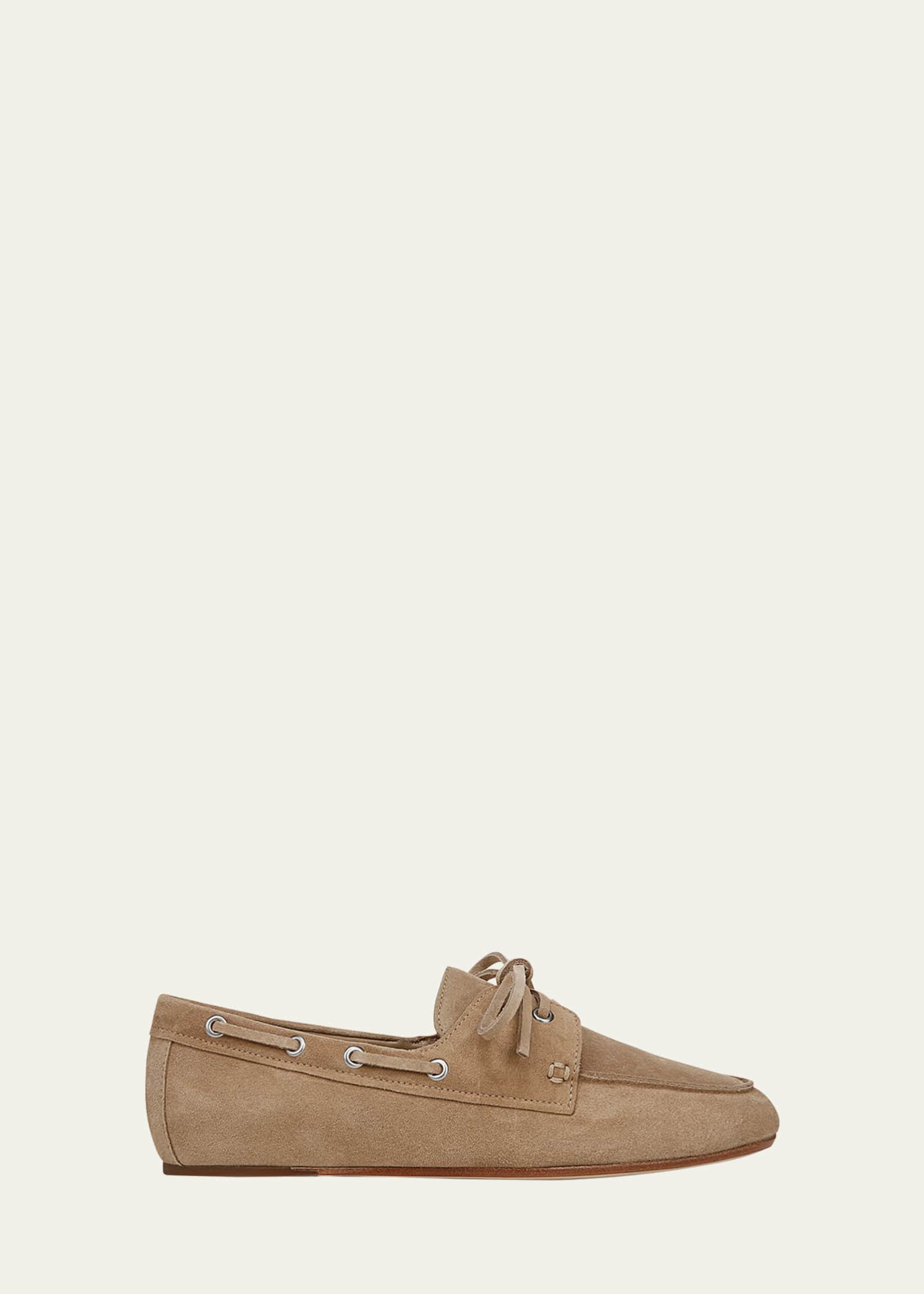 Vince Marin Suede Boat Loafers Image 1 of 4