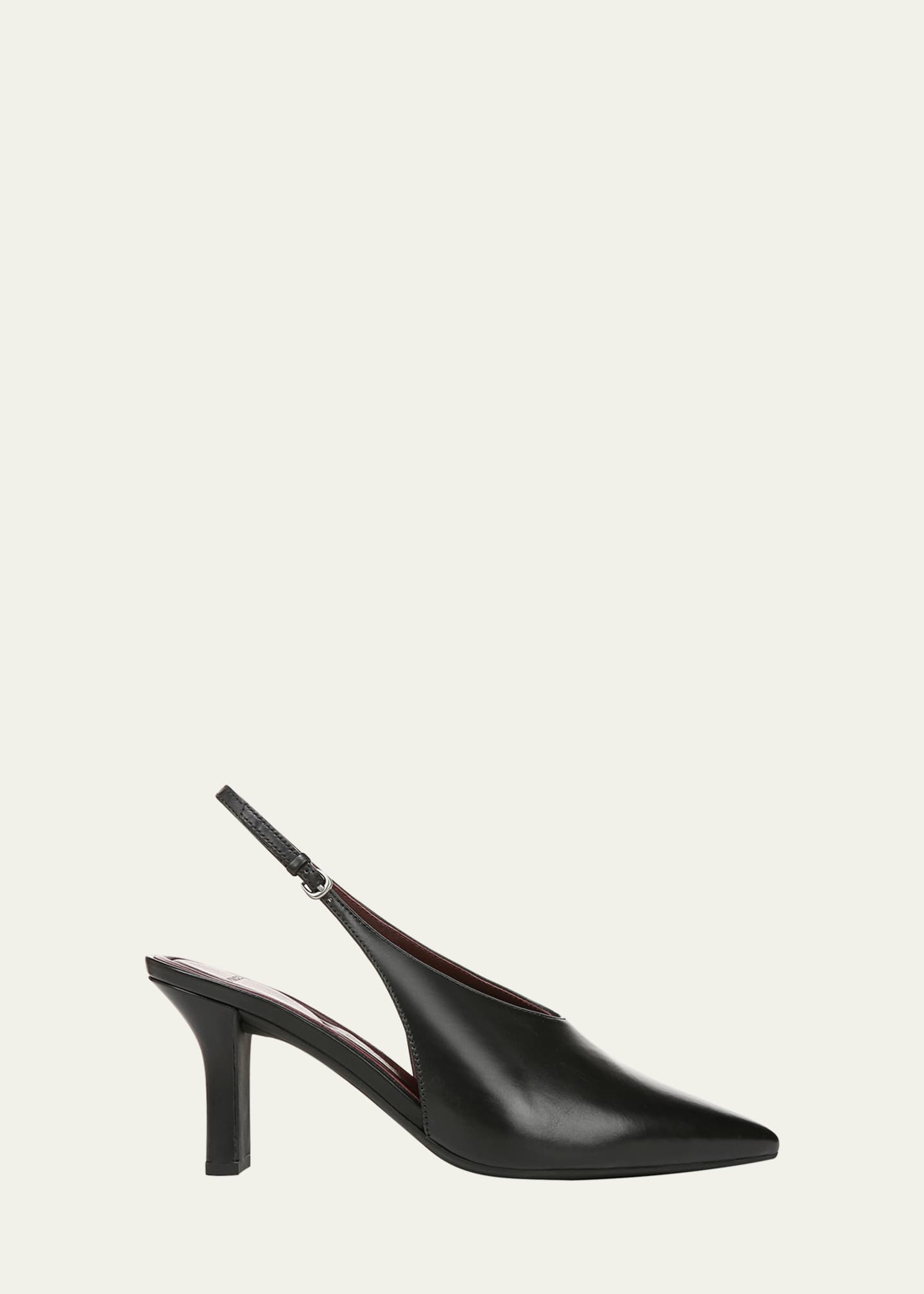 Vince Devi Smooth Leather Slingback Pumps Image 1 of 4