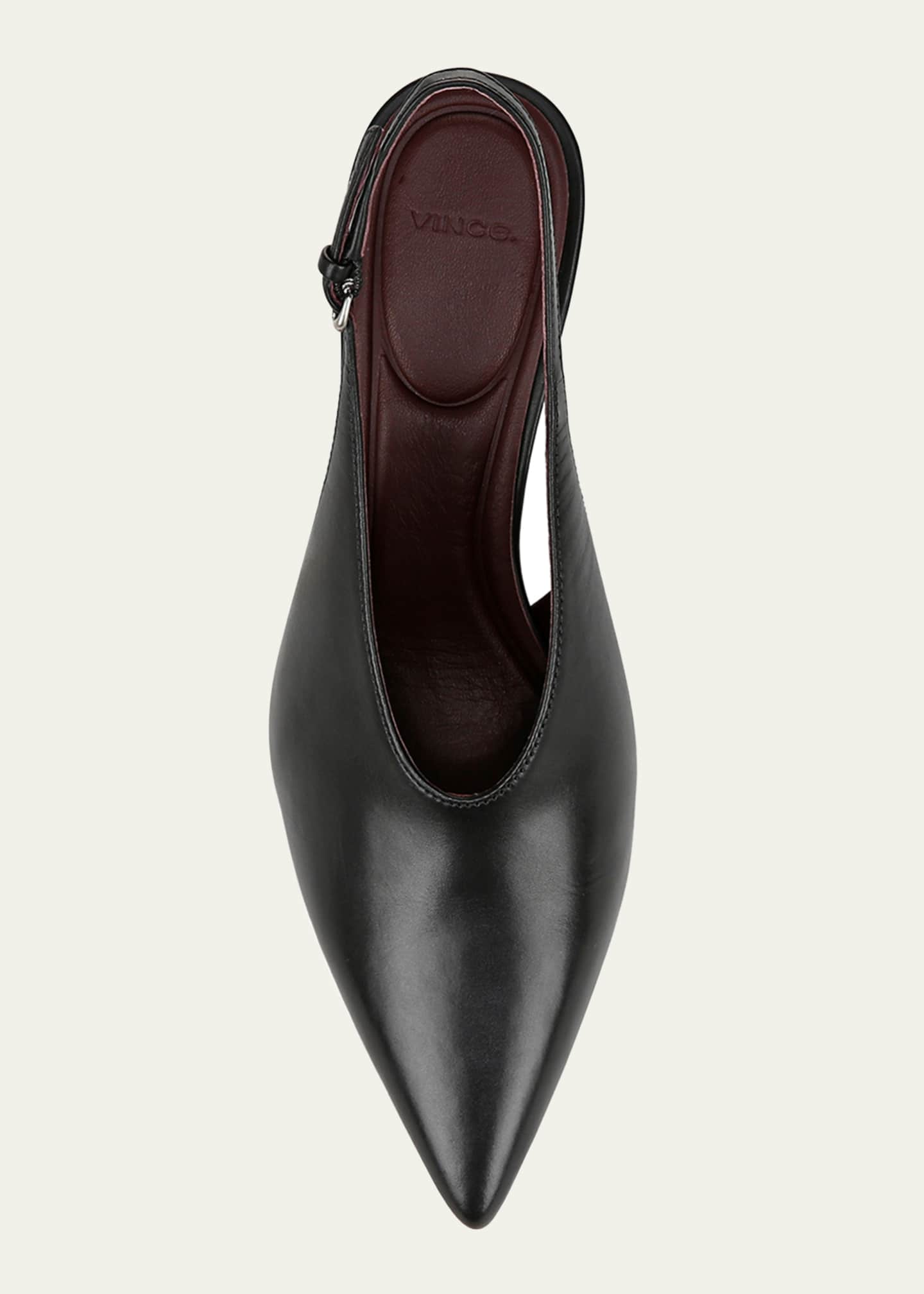 Vince Devi Smooth Leather Slingback Pumps Image 4 of 4