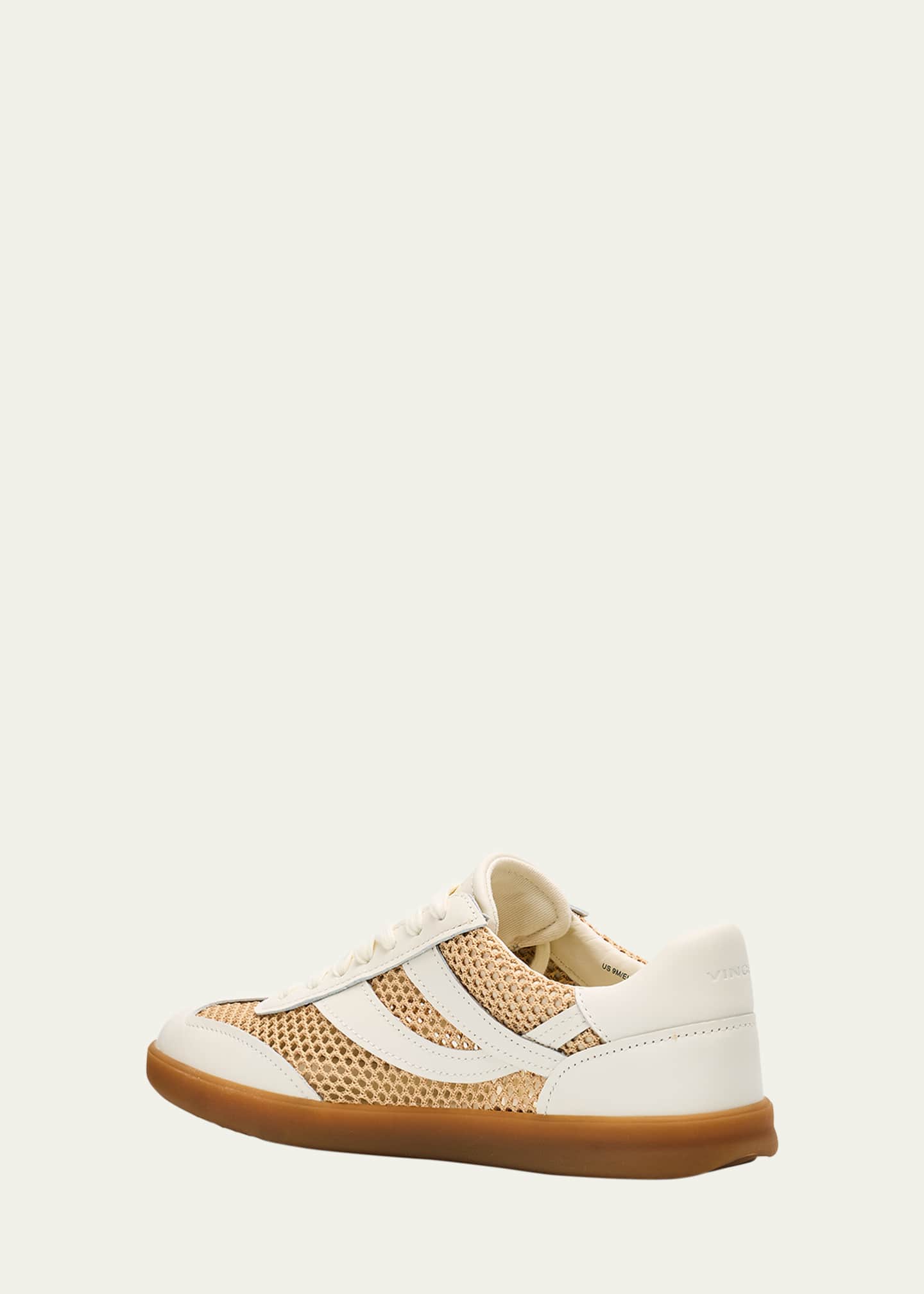 Vince Oasis Net Leather Low-Top Sneakers Image 4 of 6