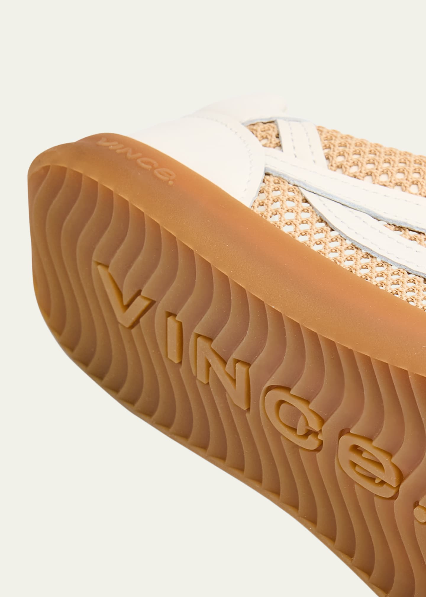 Vince Oasis Net Leather Low-Top Sneakers Image 5 of 6