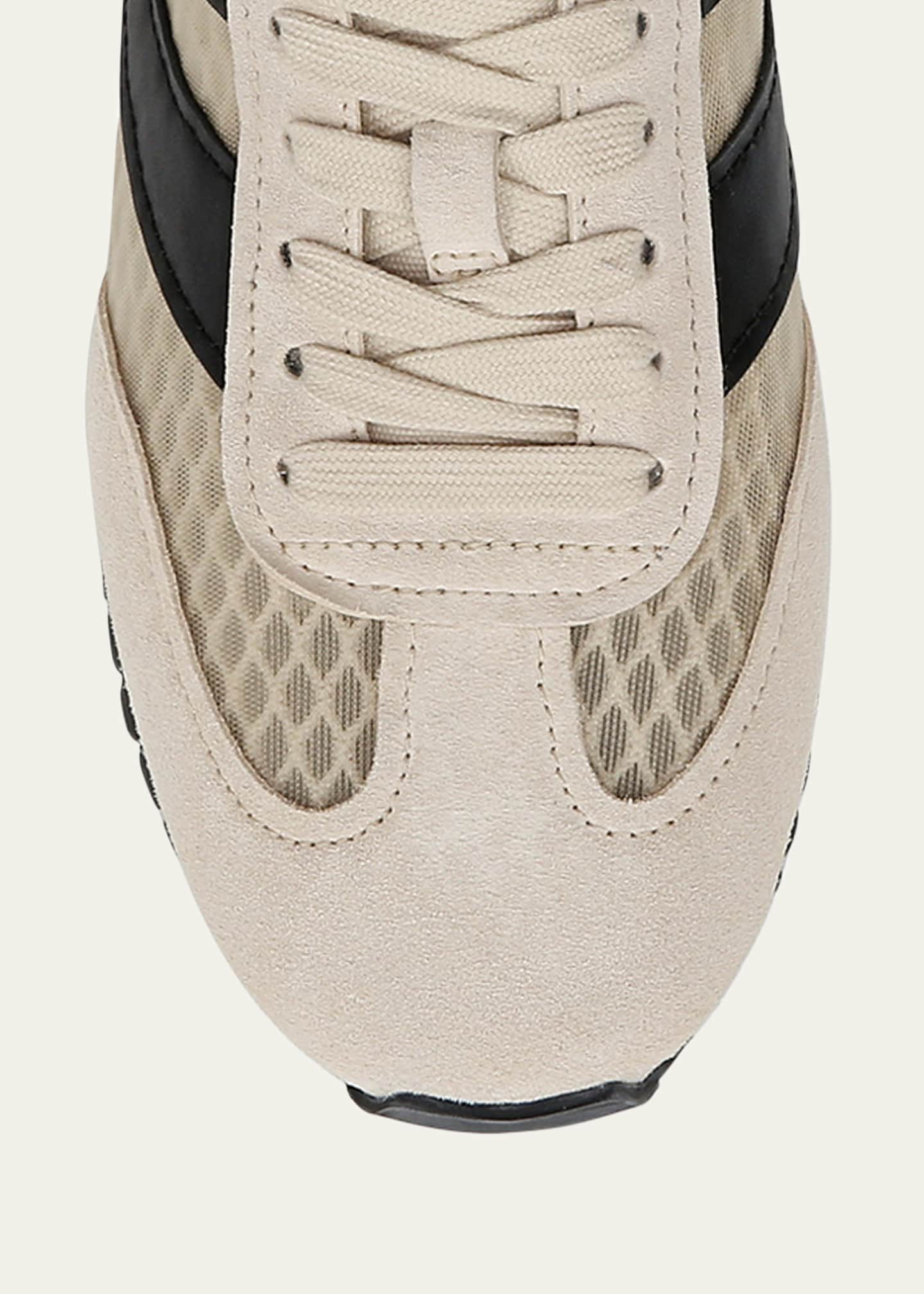 Vince Oasis Net Leather Low-Top Sneakers Image 4 of 5