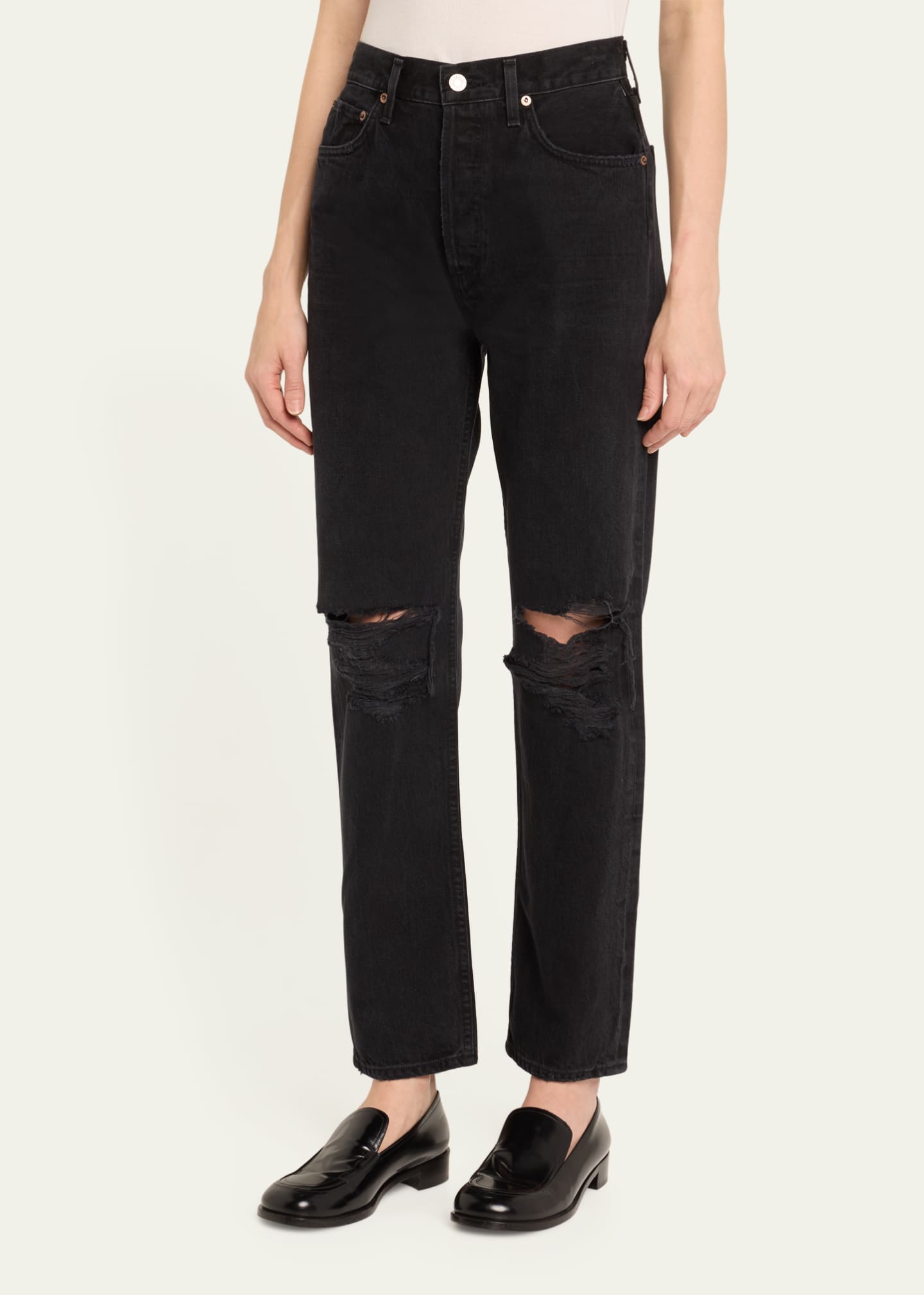 AGOLDE 90's Pinch Waist High-Rise Straight Jeans Image 4 of 5