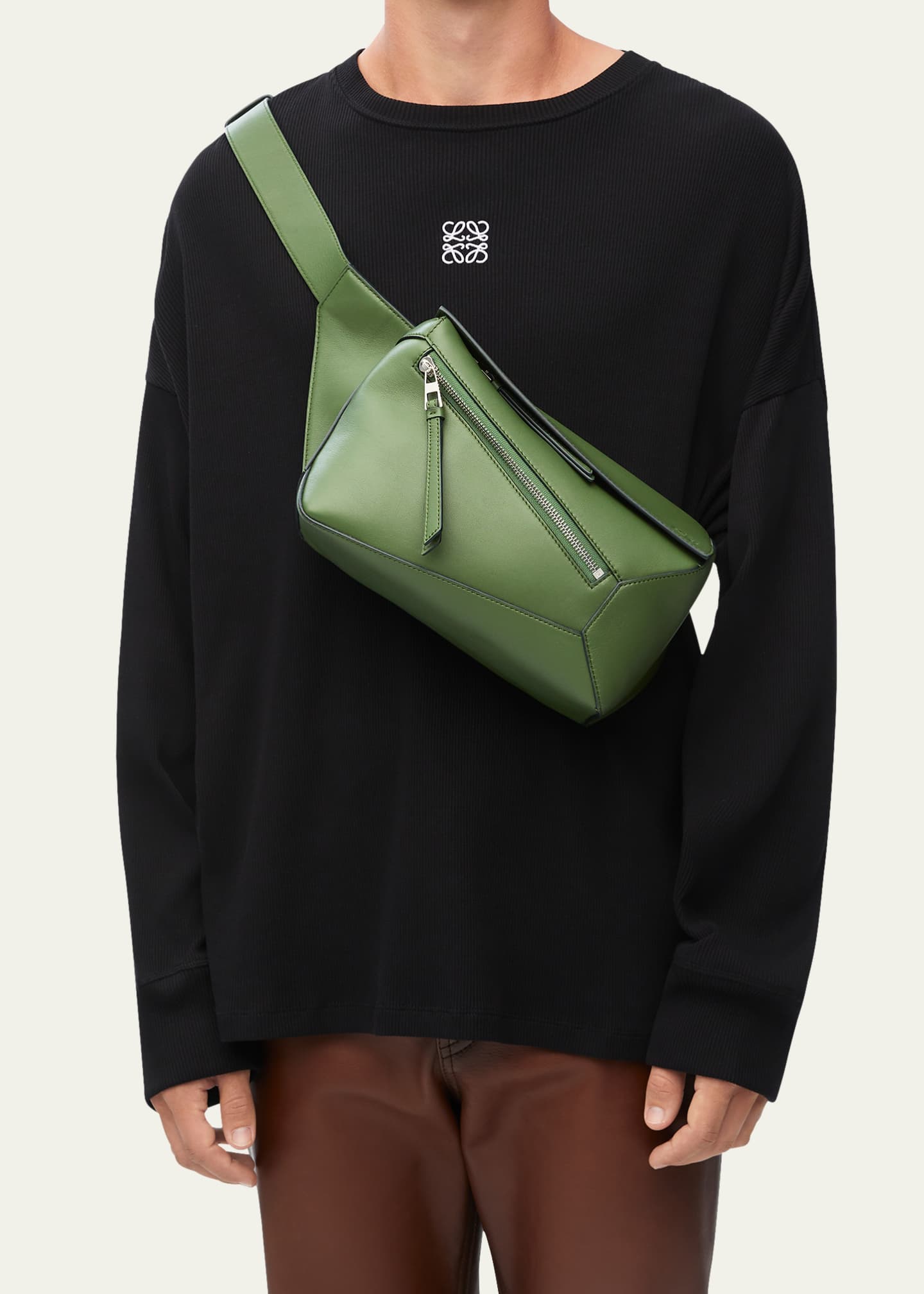Loewe Men s Puzzle Small Bumbag in Calfskin Bergdorf Goodman