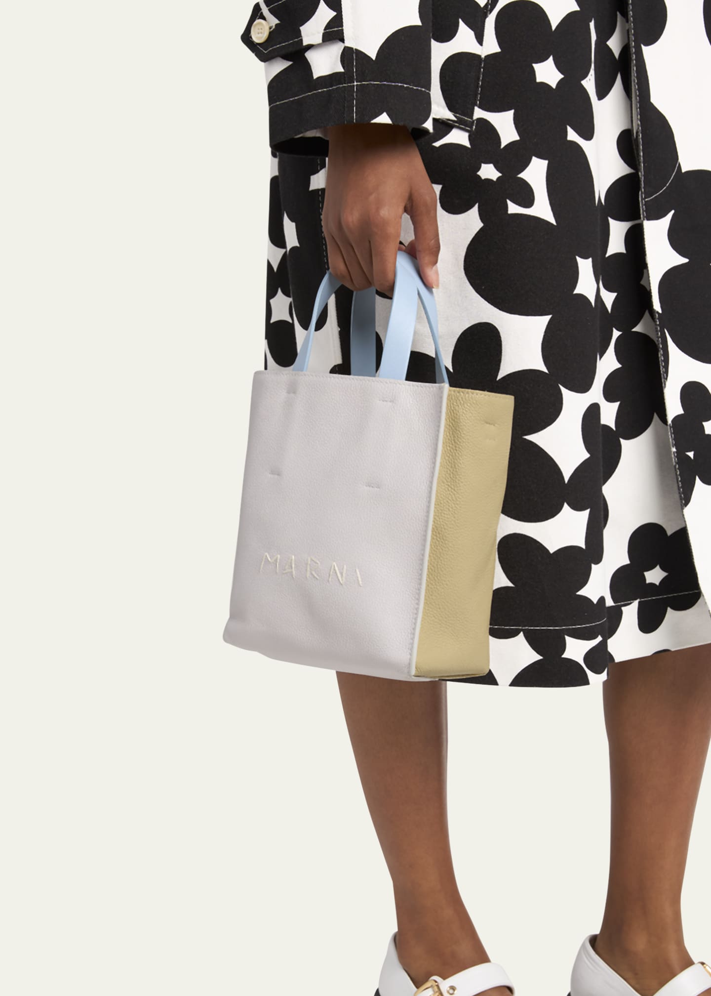 Marni Museo Large Colorblock Leather Crossbody Bag Image 2 of 5