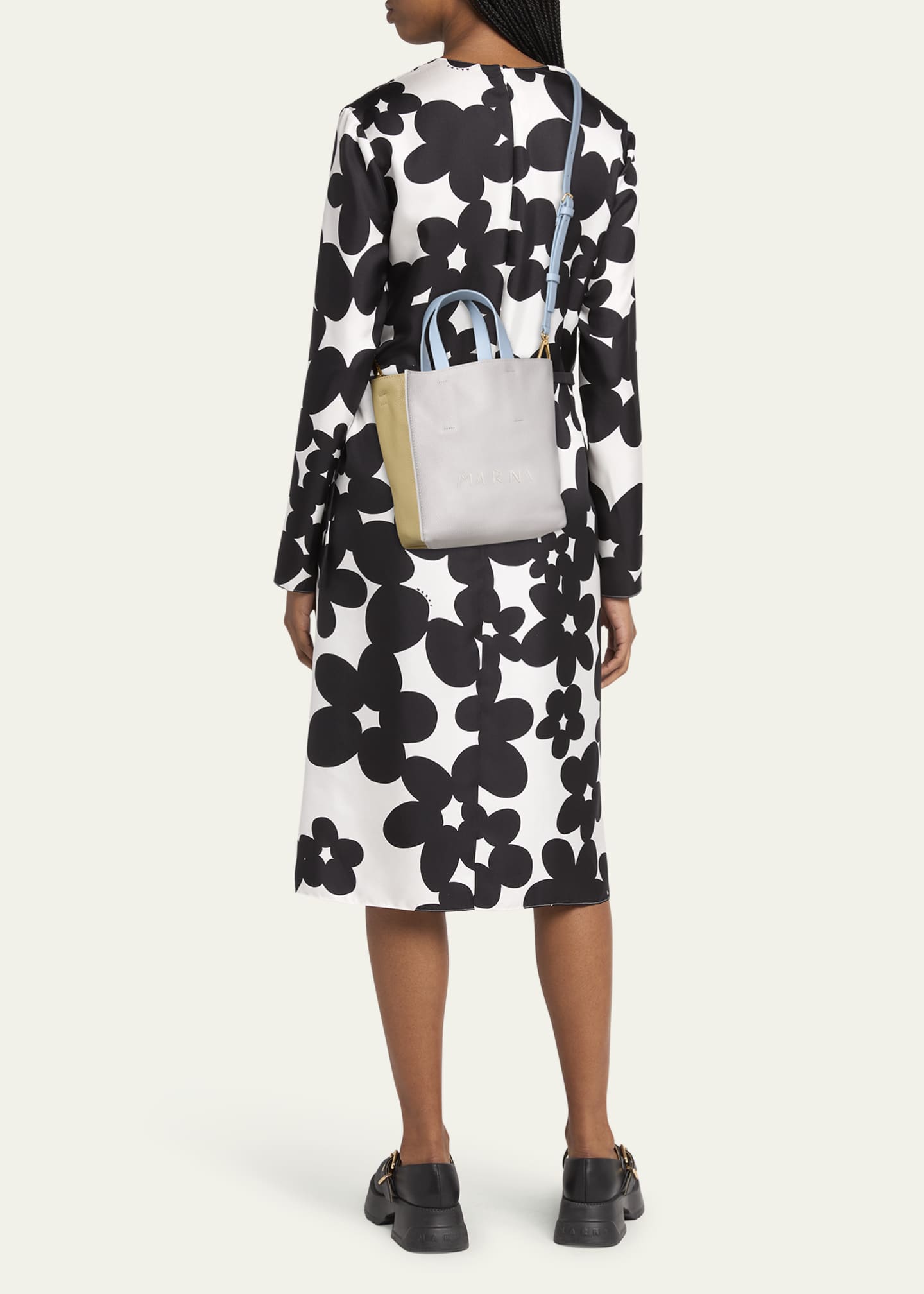 Marni Museo Large Colorblock Leather Crossbody Bag Image 5 of 5