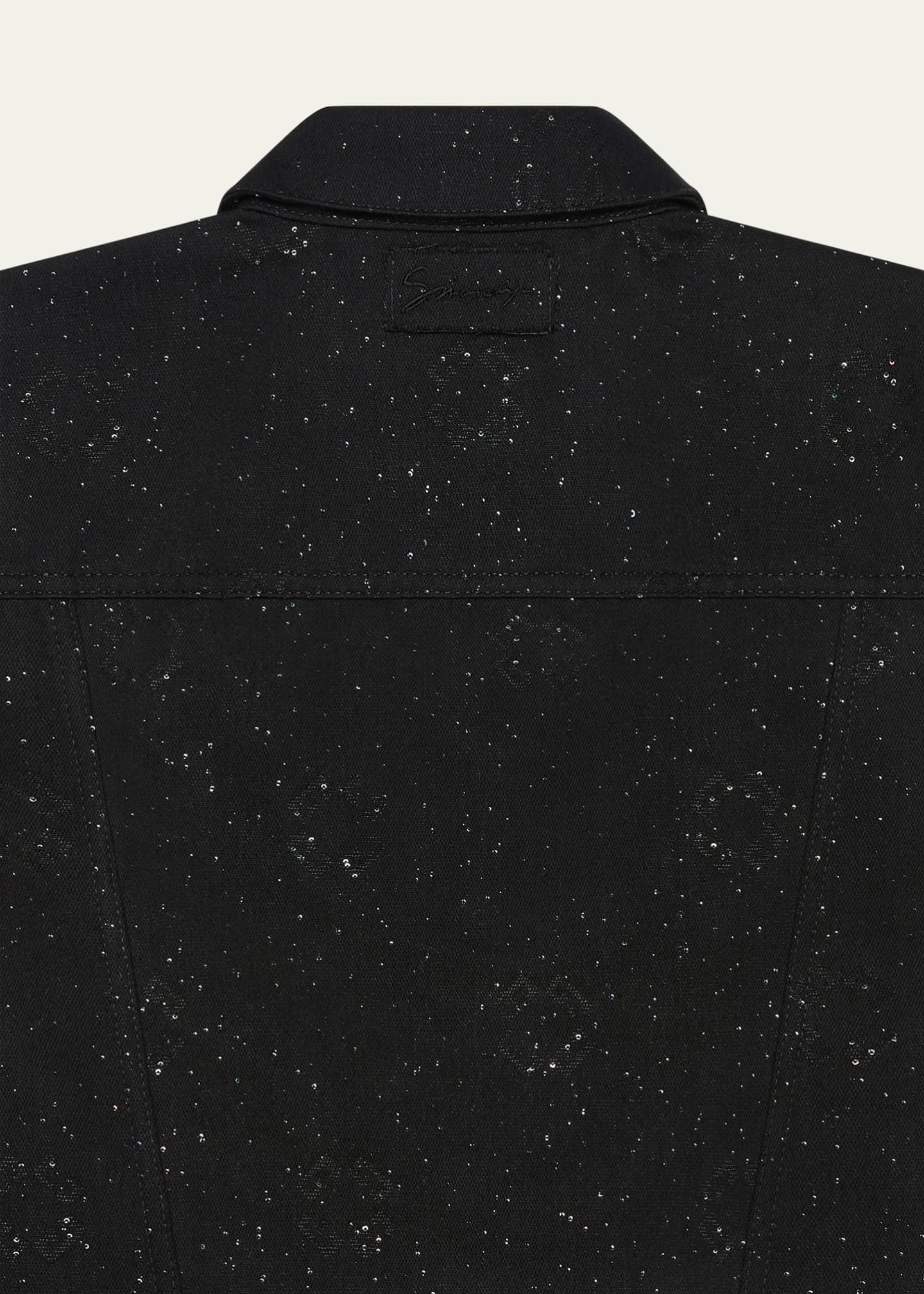 Givenchy Men's 4G Sequined Denim Work Jacket Image 2 of 2