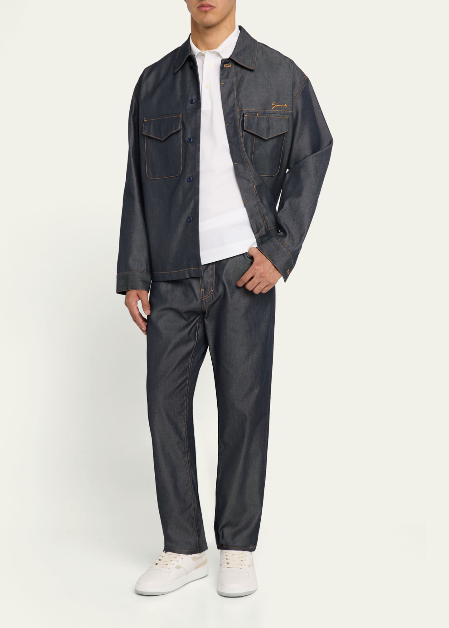 Givenchy Men's 4G Pique Polo Shirt Image 2 of 5