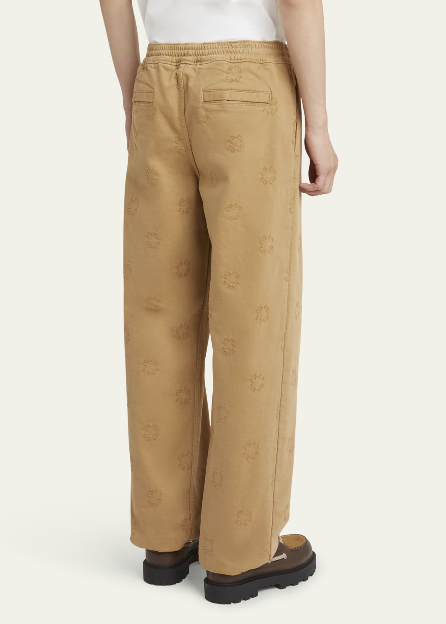 Givenchy Men's Felpa-Effect Monogram Denim Pants Image 3 of 5