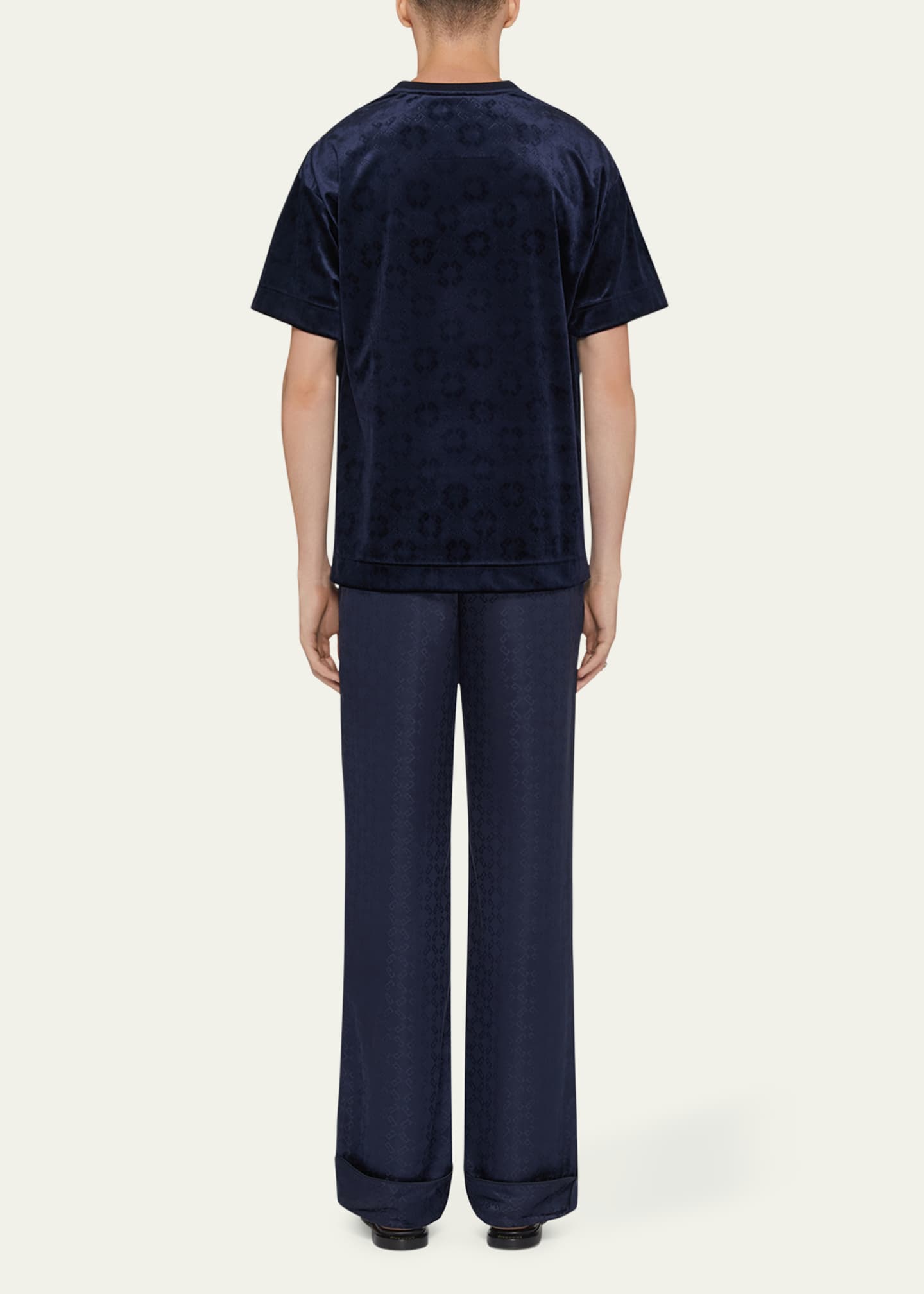 Givenchy Men's Embossed Monogram Velvet T-Shirt - Bergdorf Givenchy Men's Embossed Monogram Velvet T-Shirt - Bergdorf