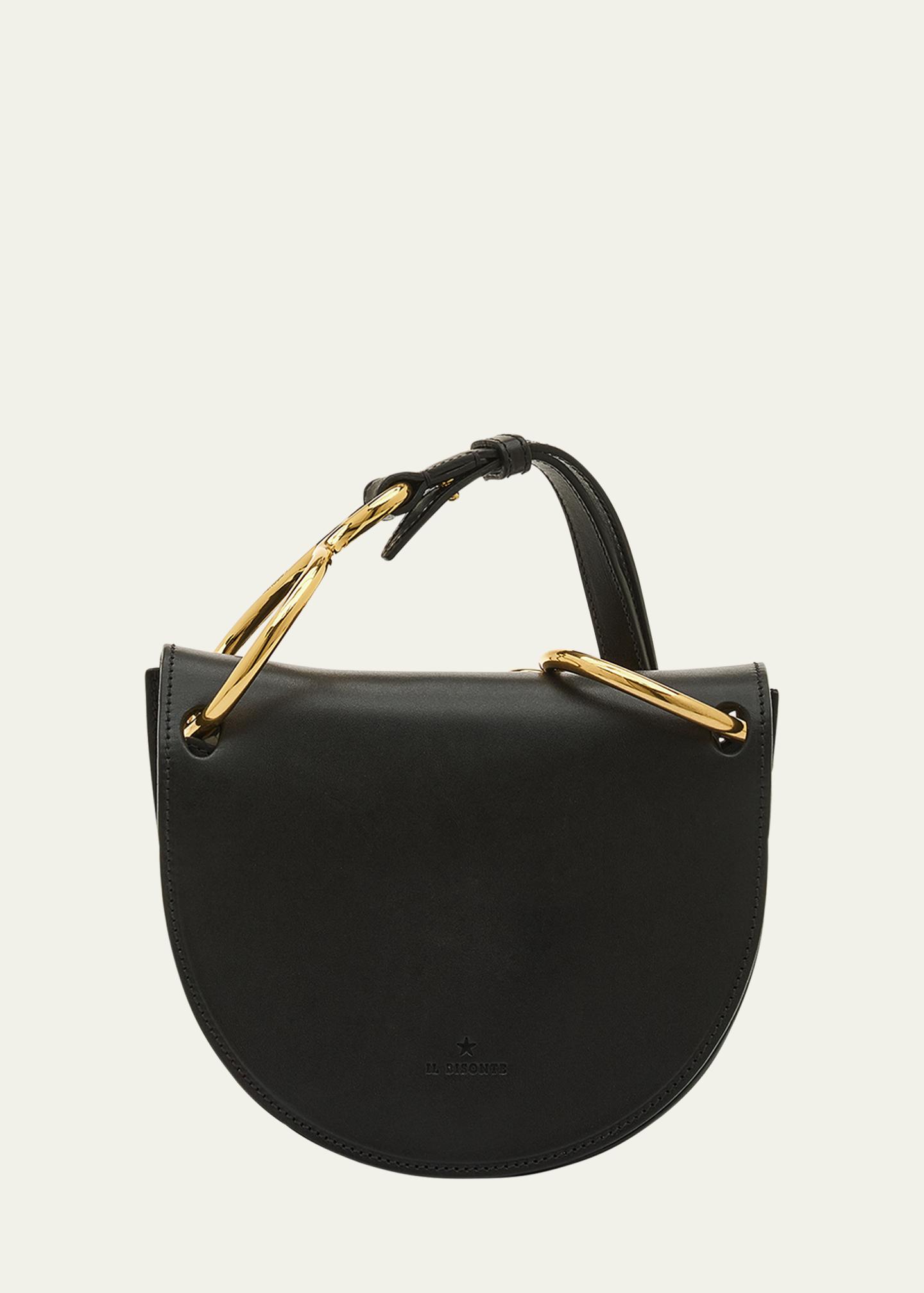 Il Bisonte Consuelo Ring Flap Leather Crossbody Bag 