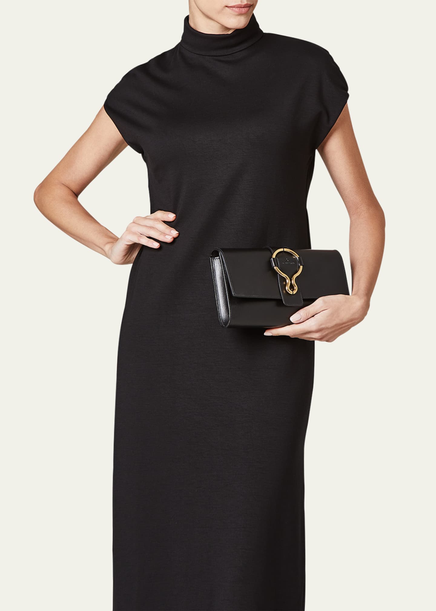 Il Bisonte Consuelo Flap Leather Clutch Bag Image 2 of 3