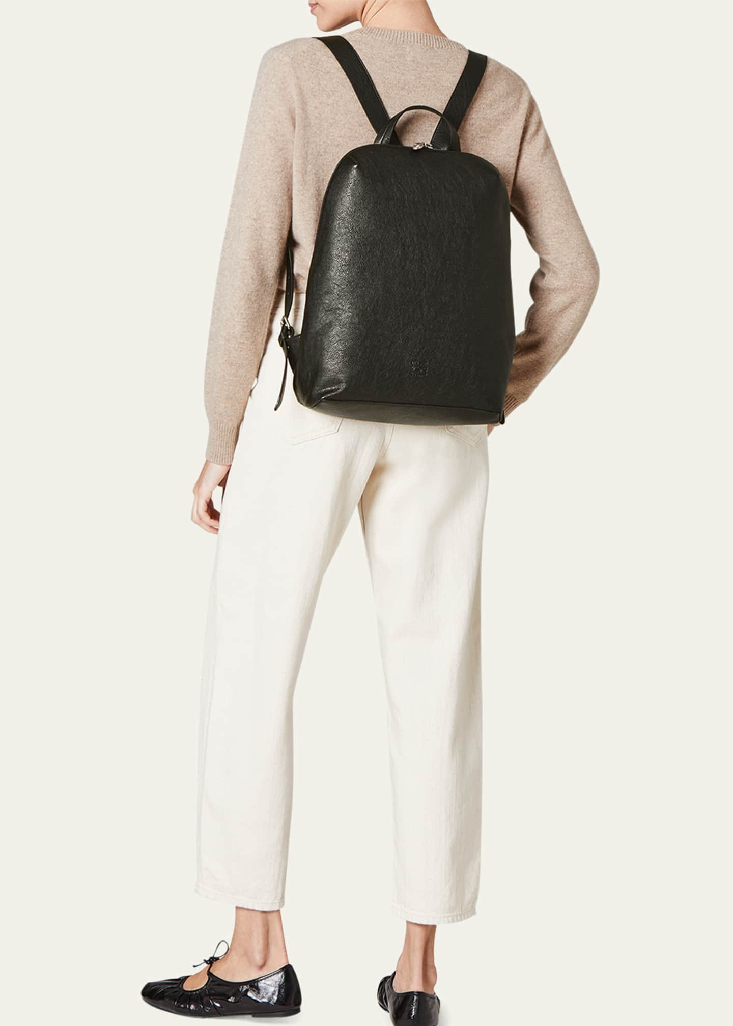 Il Bisonte Duccio Zip Calf Leather Backpack Image 5 of 5