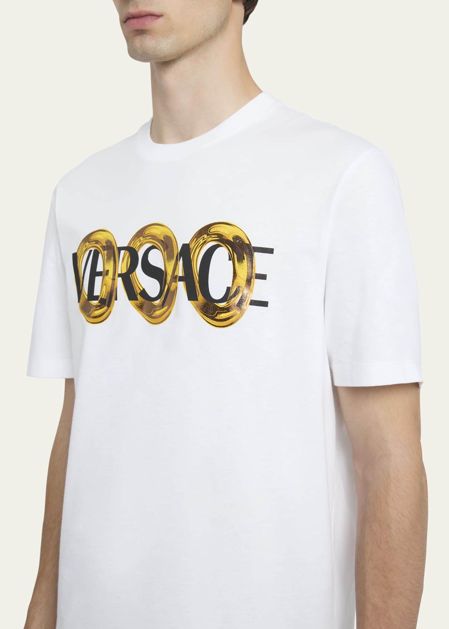 Versace Men's Chain Logo T-Shirt Image 5 of 5