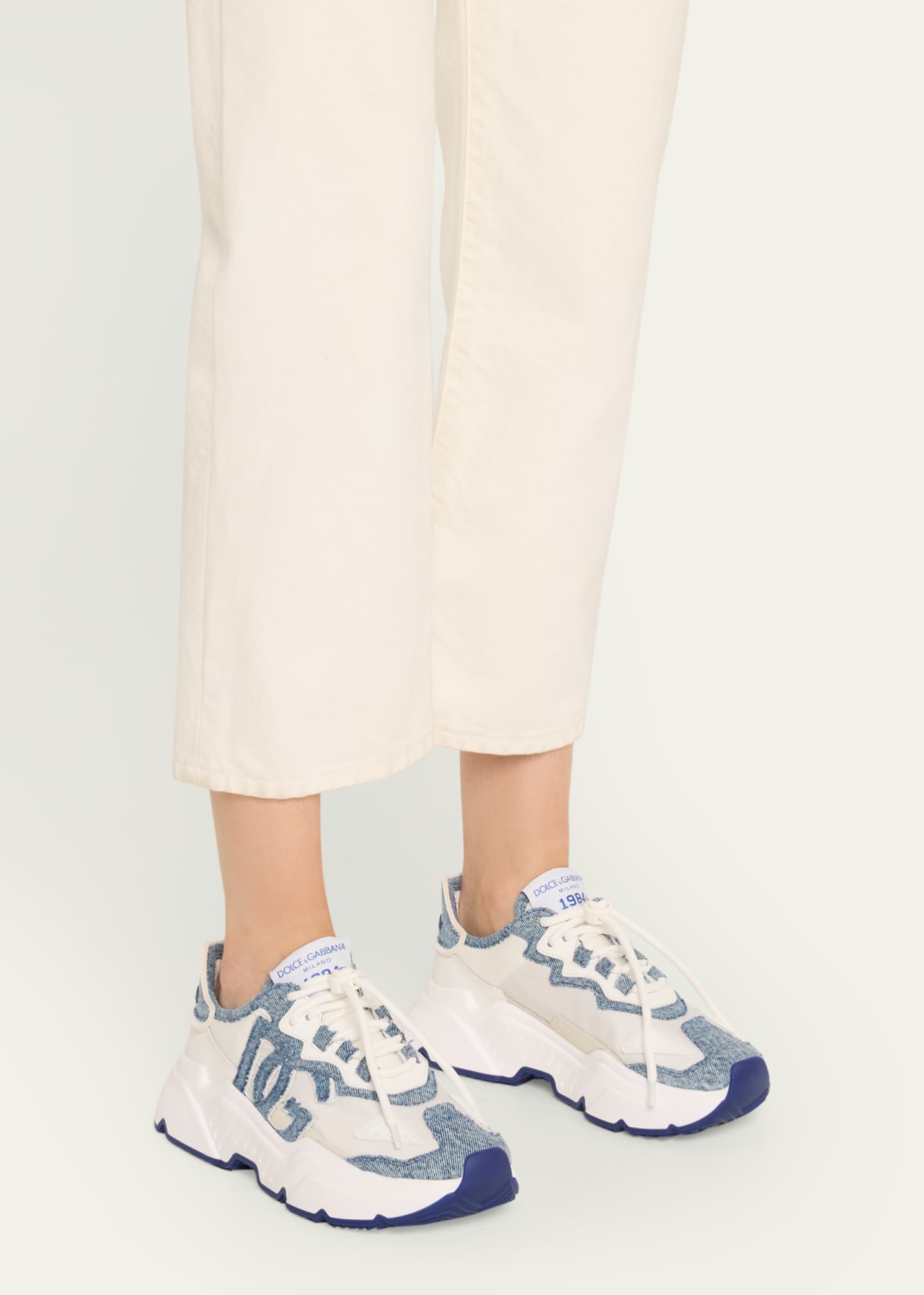 Dolce&Gabbana Daymaster DG logo Denim Runner Sneakers Image 2 of 6