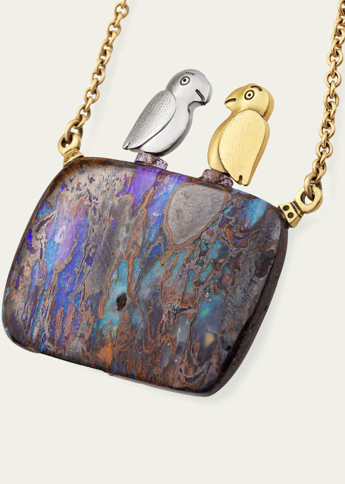 Alex Sepkus One-Of-A-Kind Fable Animals and Strange Characters Boulder Opal Pendant Image 2 of 2