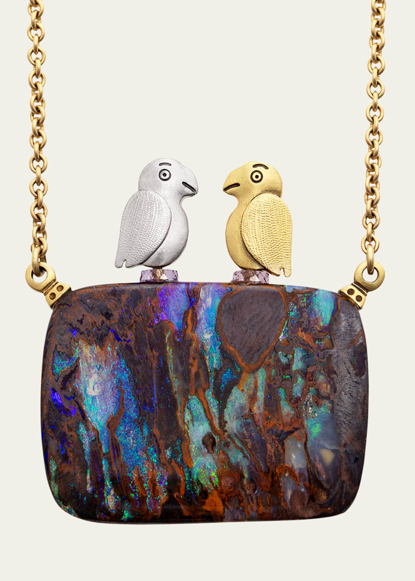 Alex Sepkus One-Of-A-Kind Fable Animals and Strange Characters Boulder Opal Pendant Image 1 of 2
