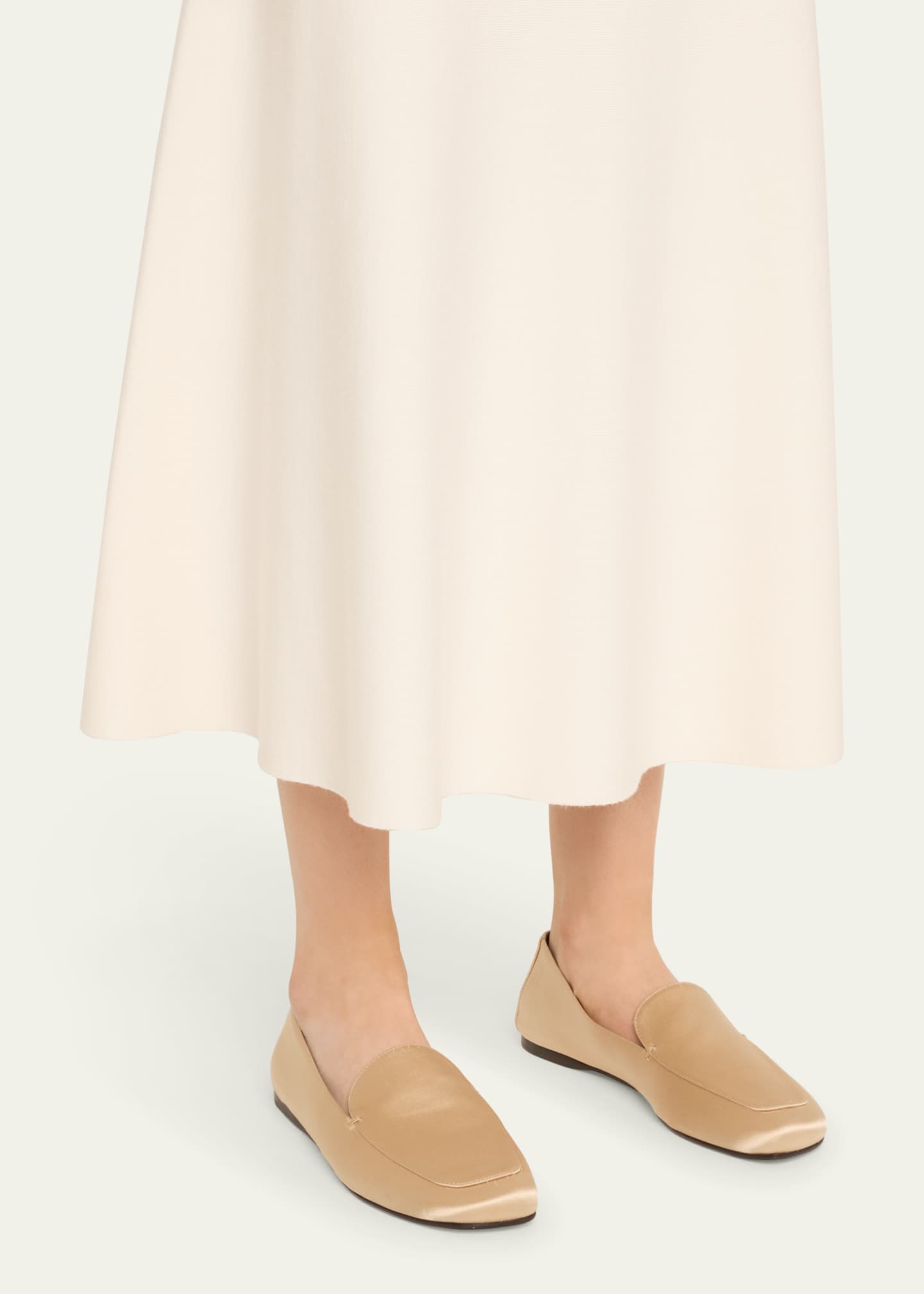 Khaite Monroe Satin Loafers Image 2 of 3