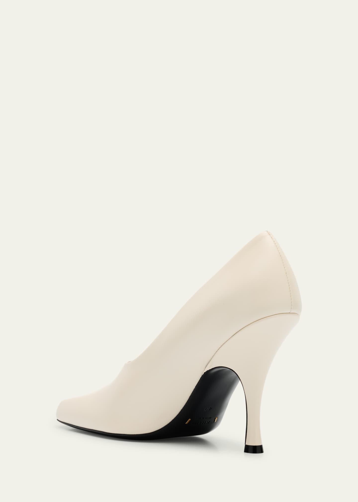 Khaite Eva Calfskin Leather Pumps Image 2 of 4