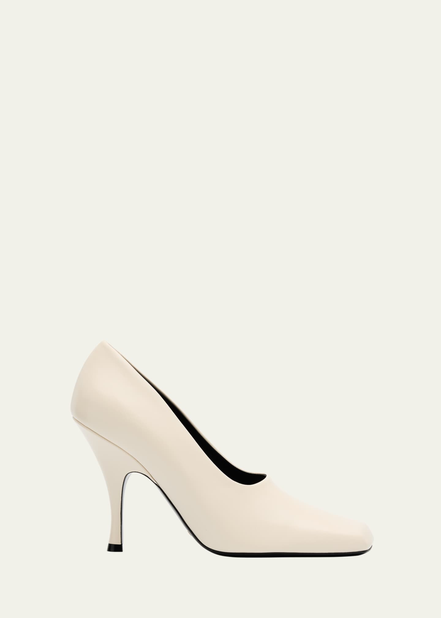 Khaite Eva Calfskin Leather Pumps Image 1 of 4