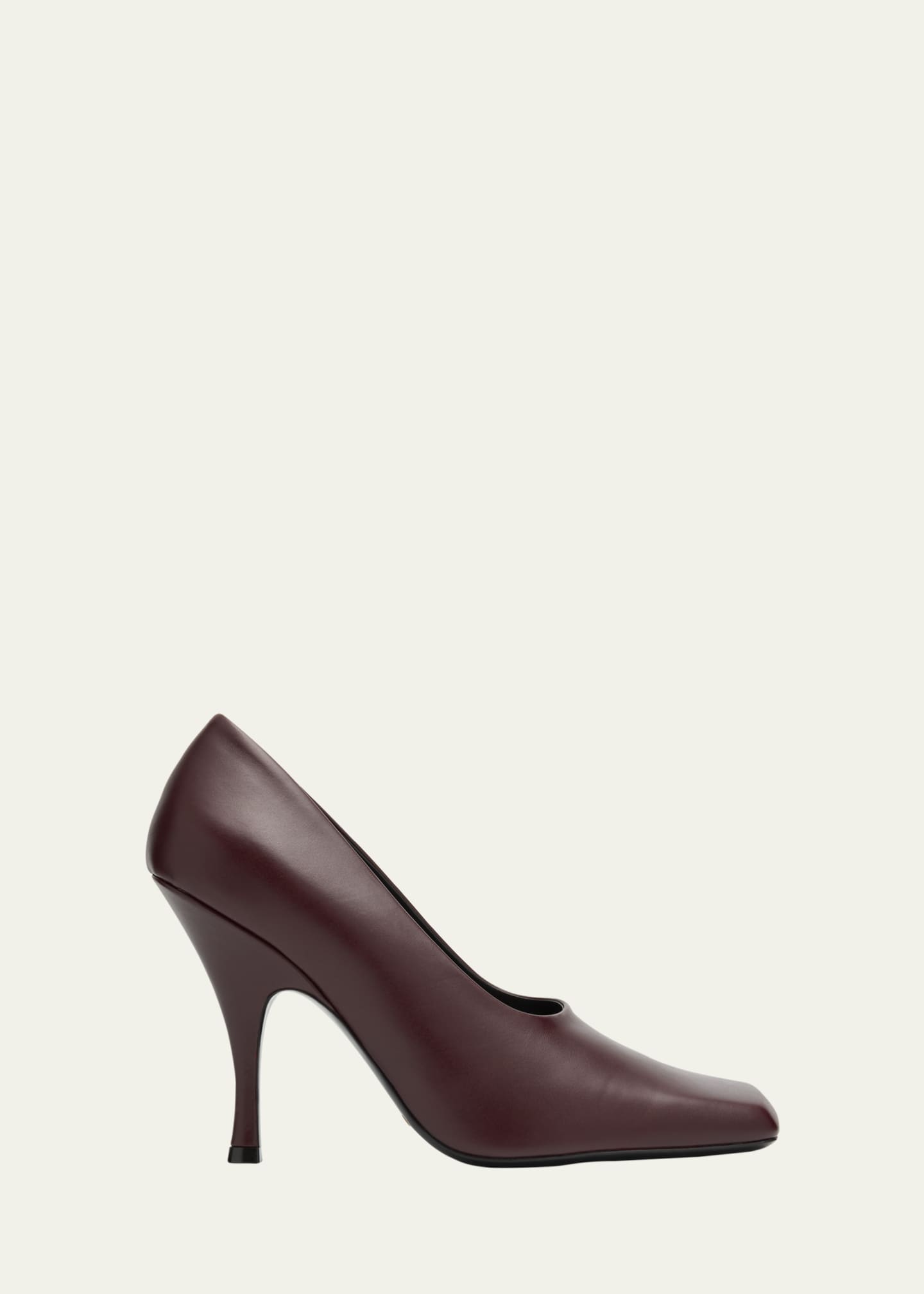 Khaite Eva Calfskin Leather Pumps Image 1 of 4