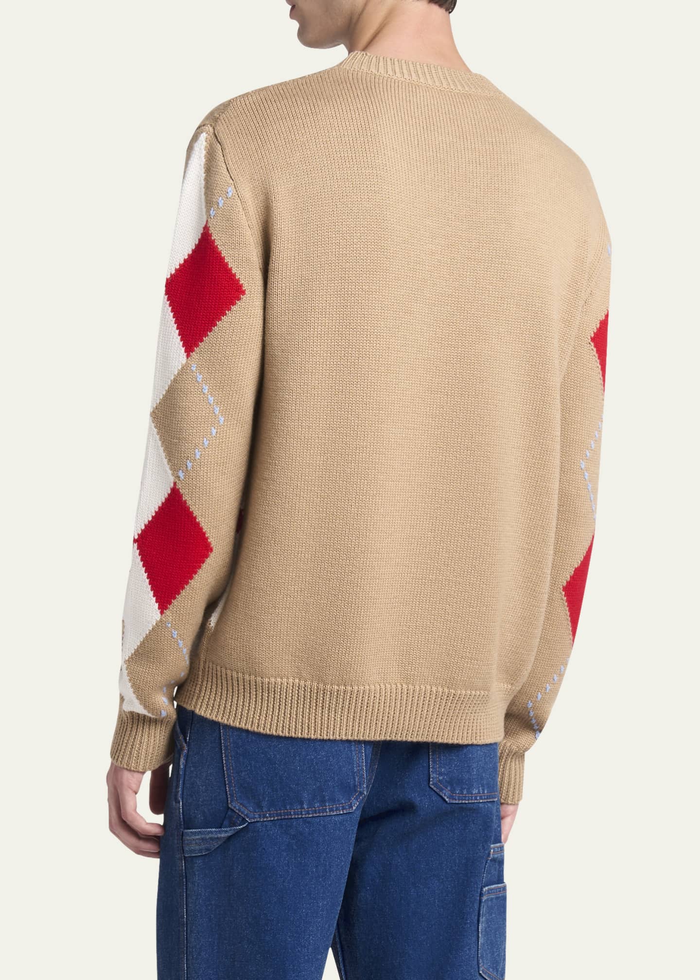Marni Men's Argyle Intarsia Sweater Image 3 of 5