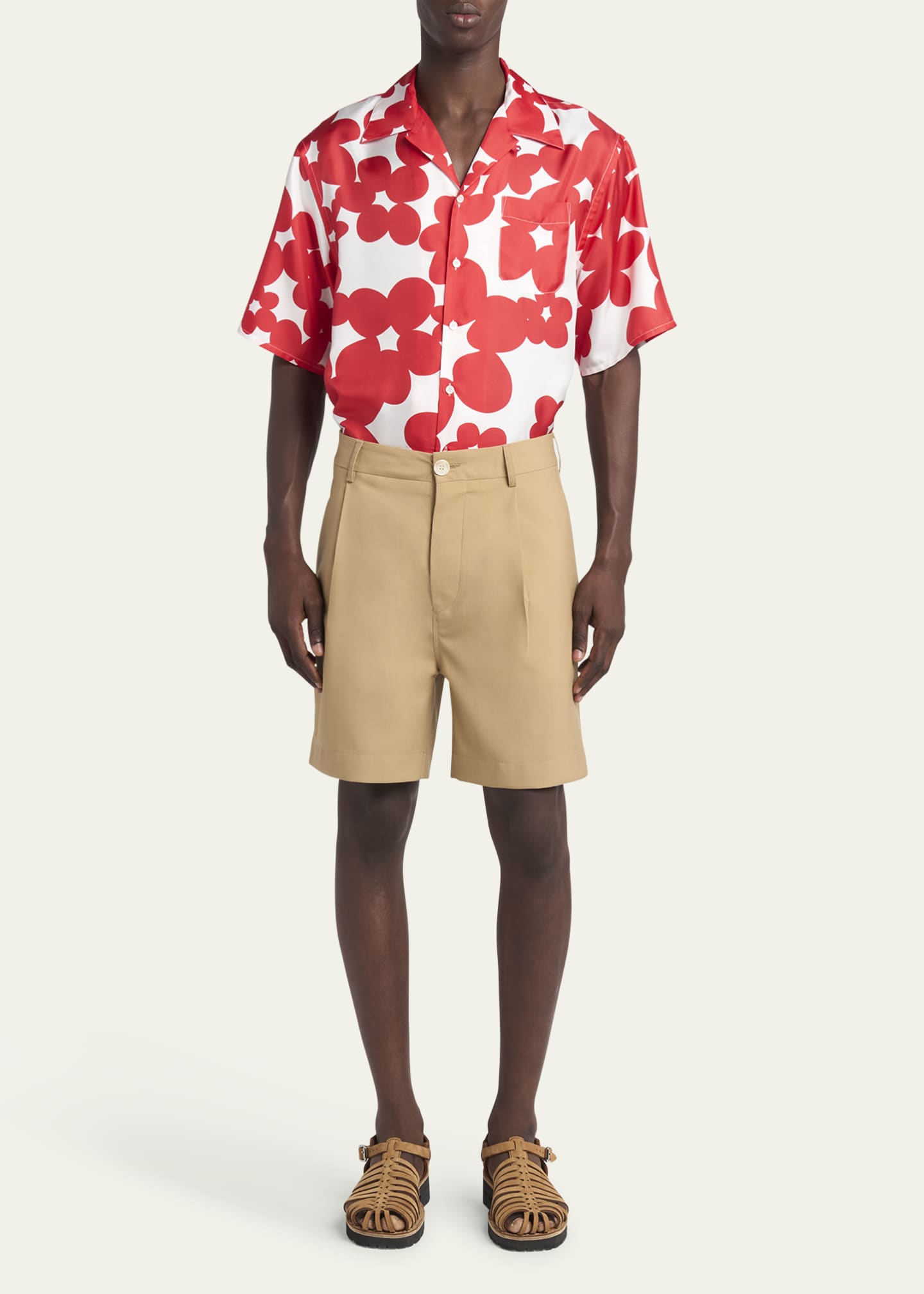 Marni Men's Tropical Wool Bermuda Shorts Image 2 of 5