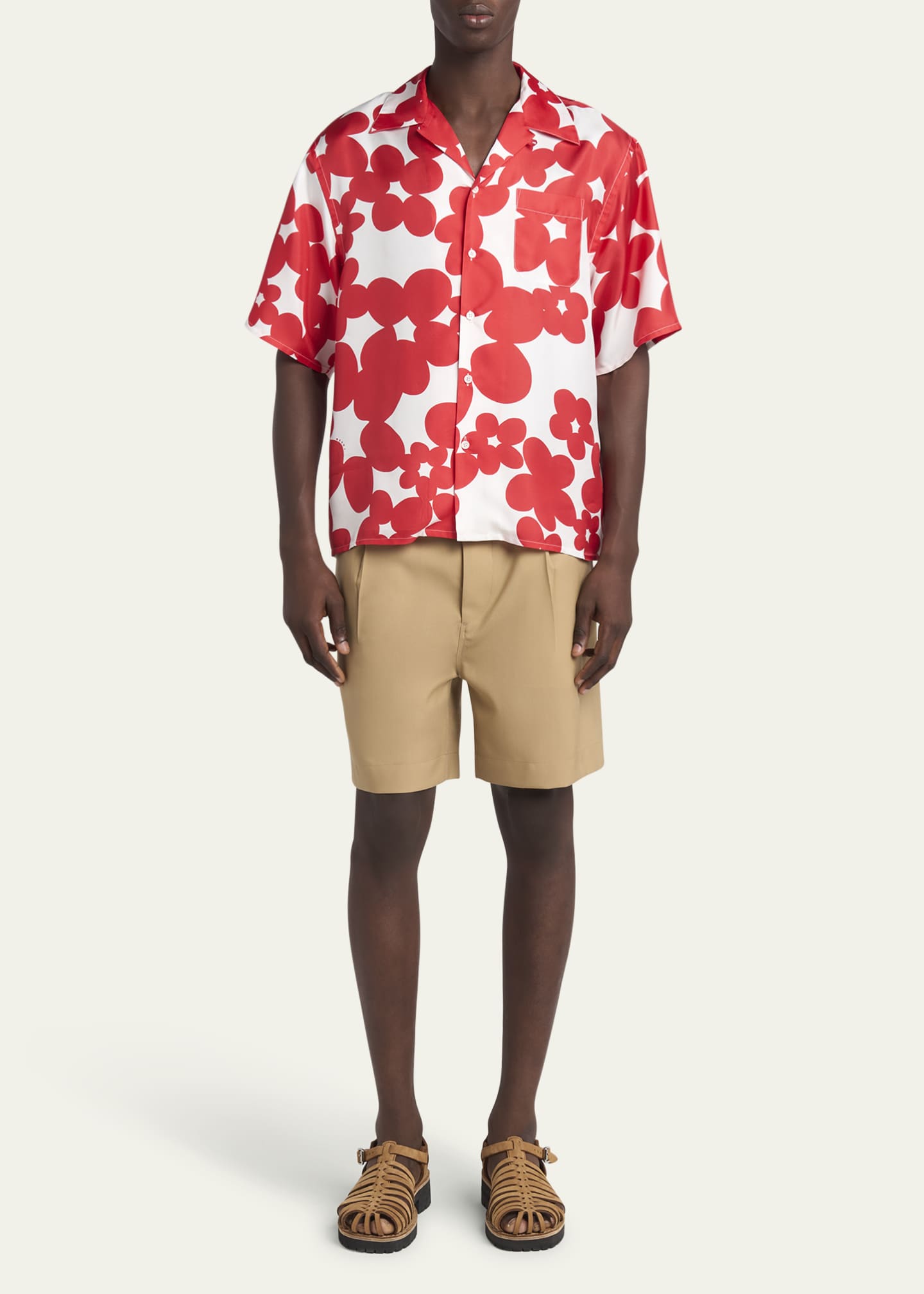 Marni Men's Dillies Silk Camp Shirt Image 2 of 5