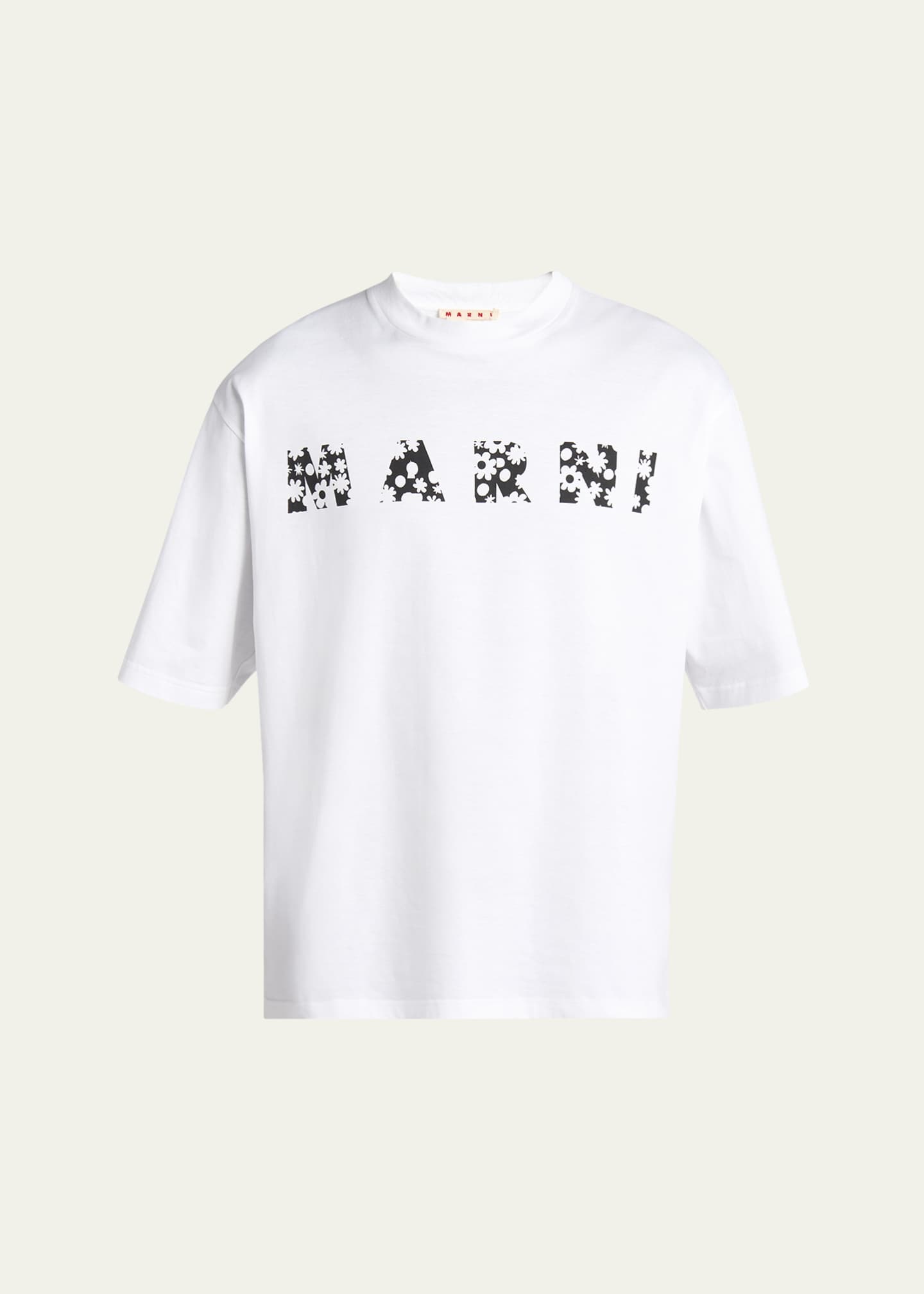 Marni Men's Floral Logo T-Shirt Image 1 of 5