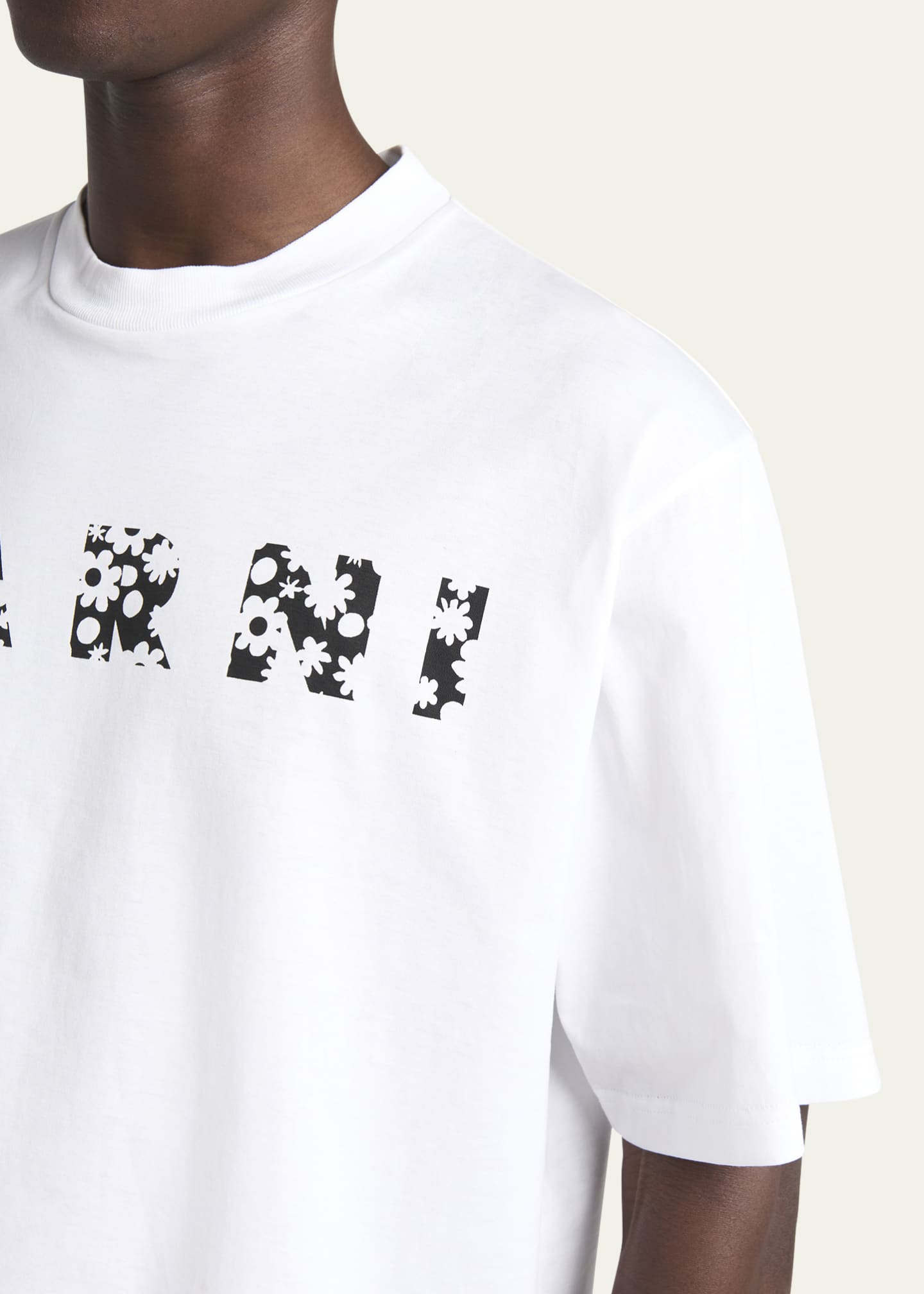 Marni Men's Floral Logo T-Shirt Image 5 of 5