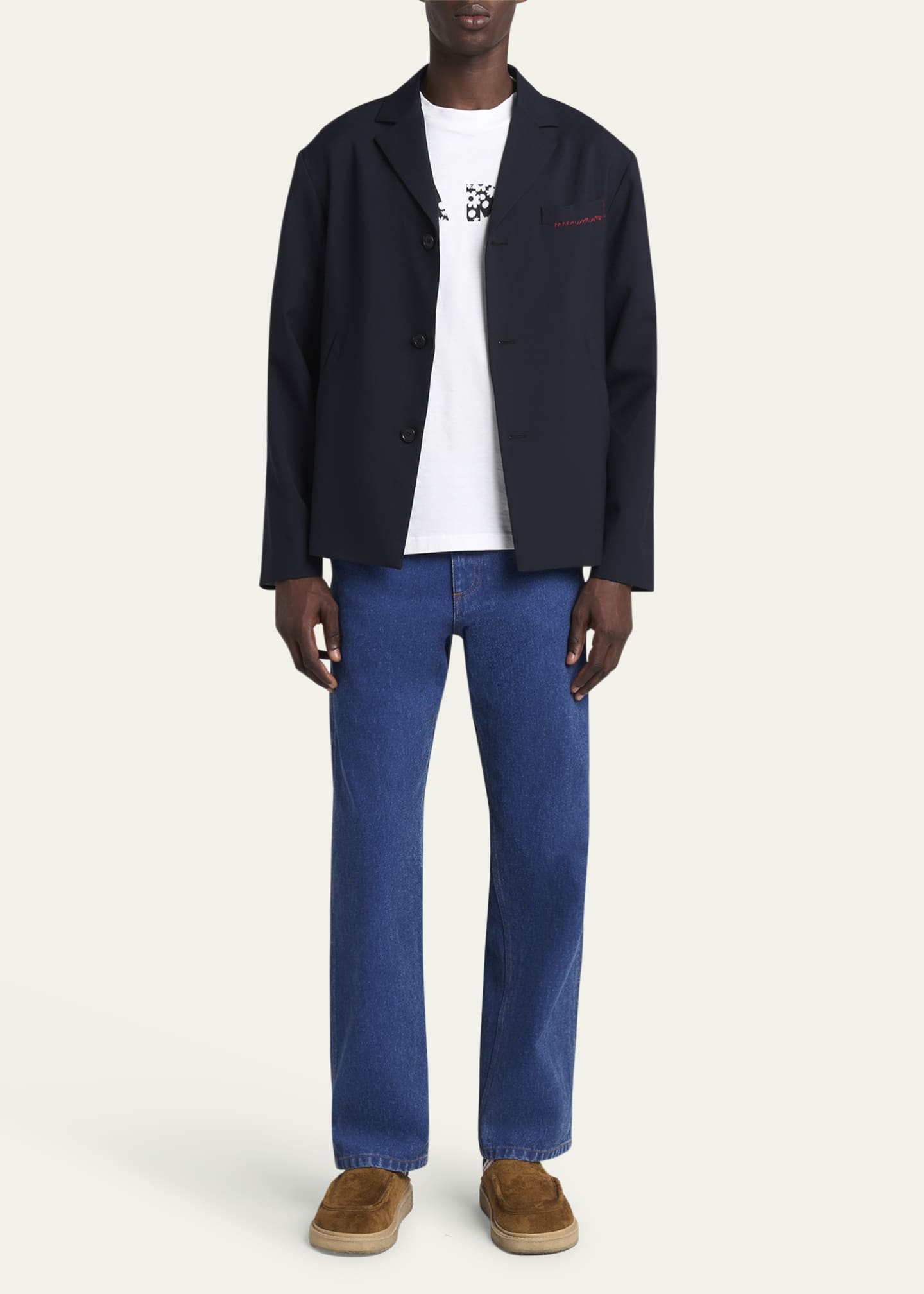 Marni Men's Denim Carpenter Pants Image 2 of 5