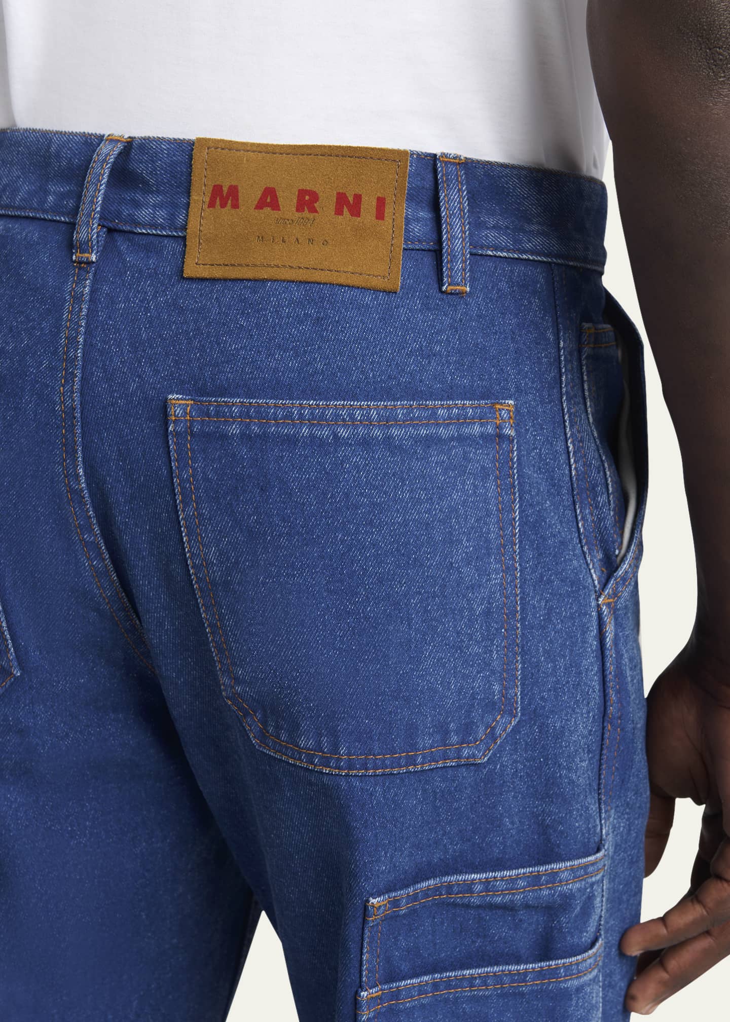 Marni Men's Denim Carpenter Pants Image 5 of 5