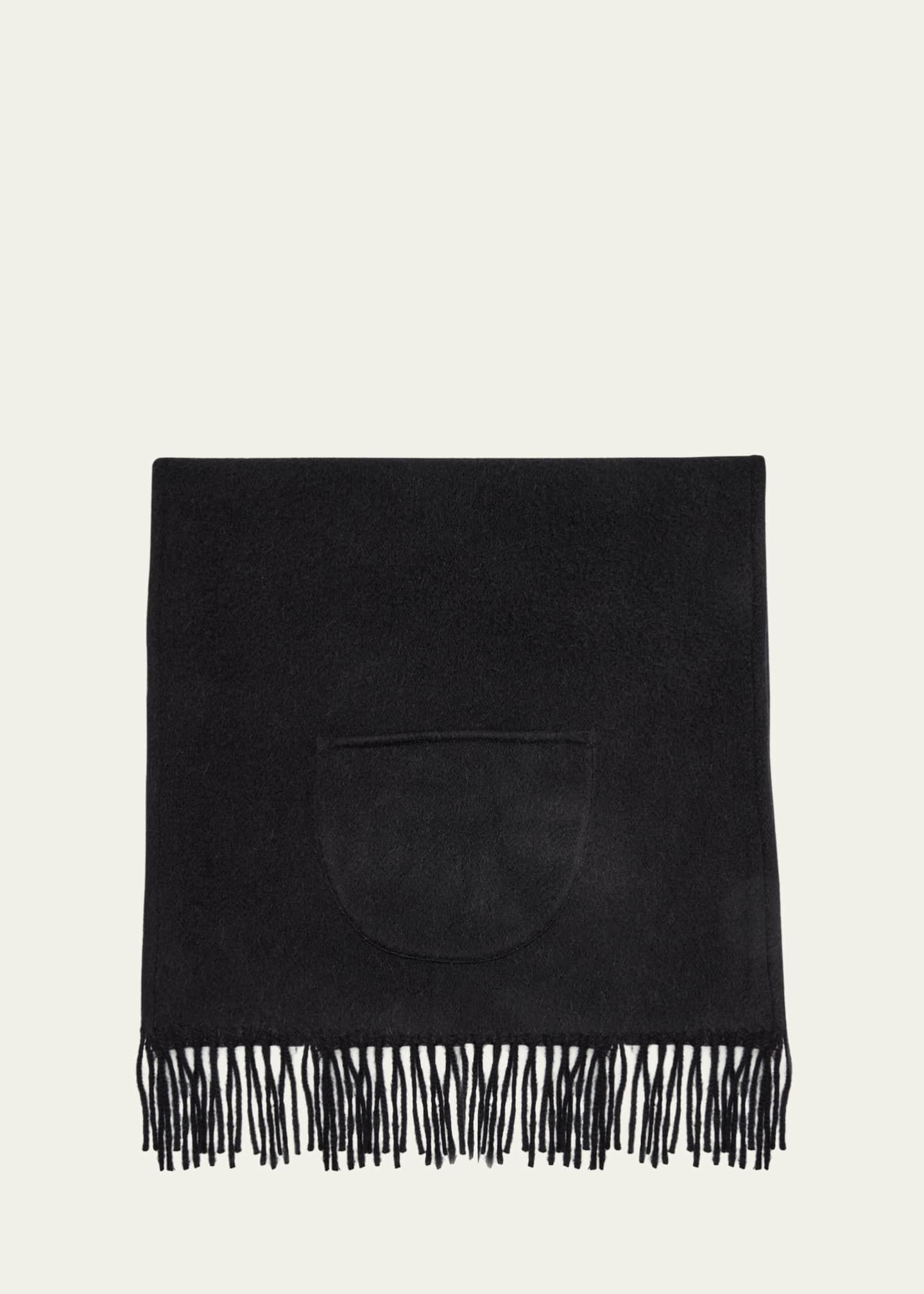 Alonpi Cashmere Fringe Trim Pocket Scarf Image 1 of 4