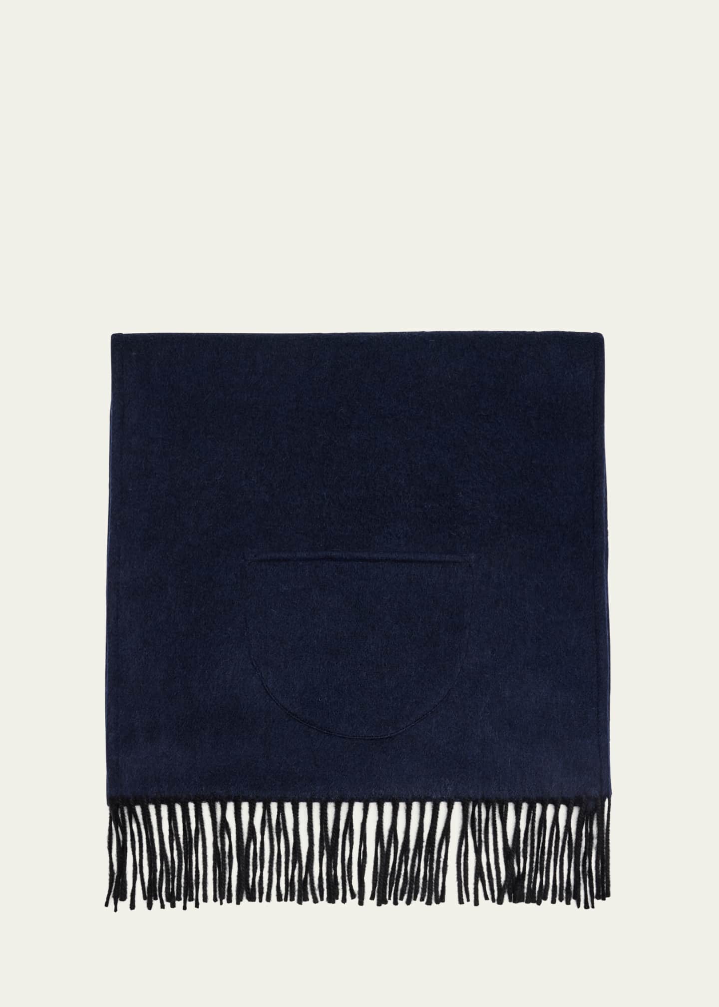 Alonpi Cashmere Fringe Trim Pocket Scarf Image 1 of 4
