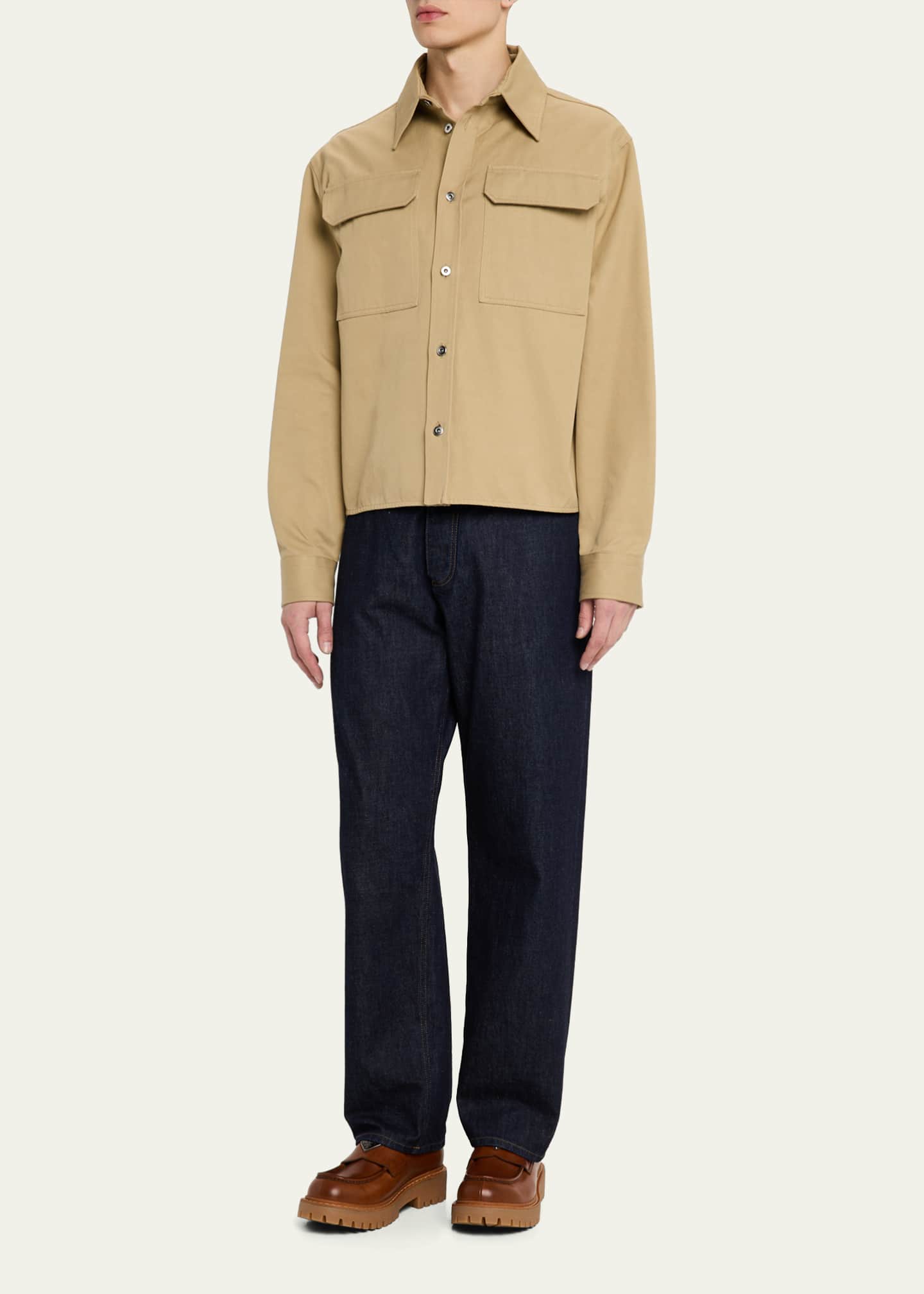 Prada Men's St Moritz Leather Penny Loafers Image 3 of 6
