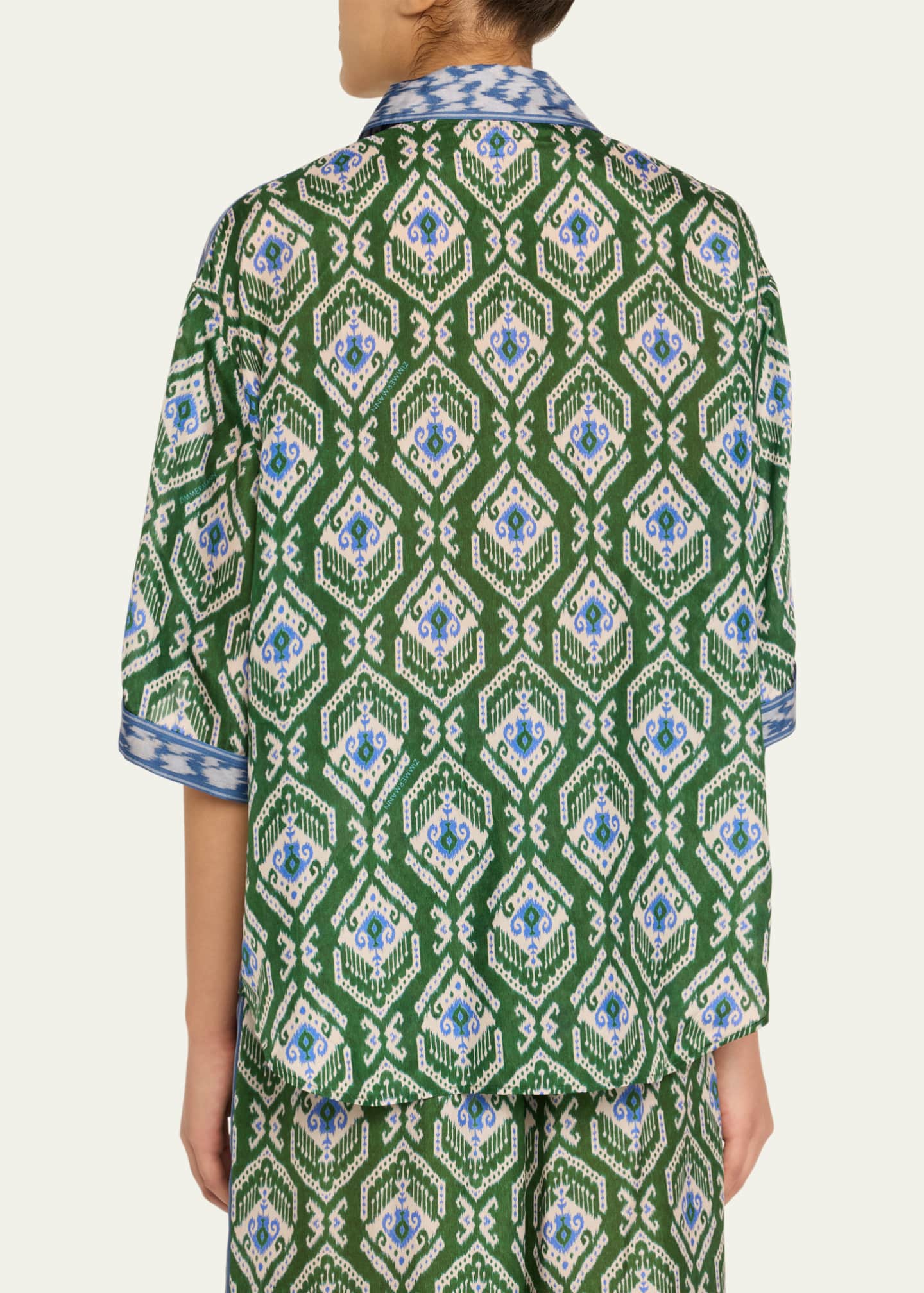 Zimmermann Ikat Wylie Relaxed Shirt Image 3 of 5