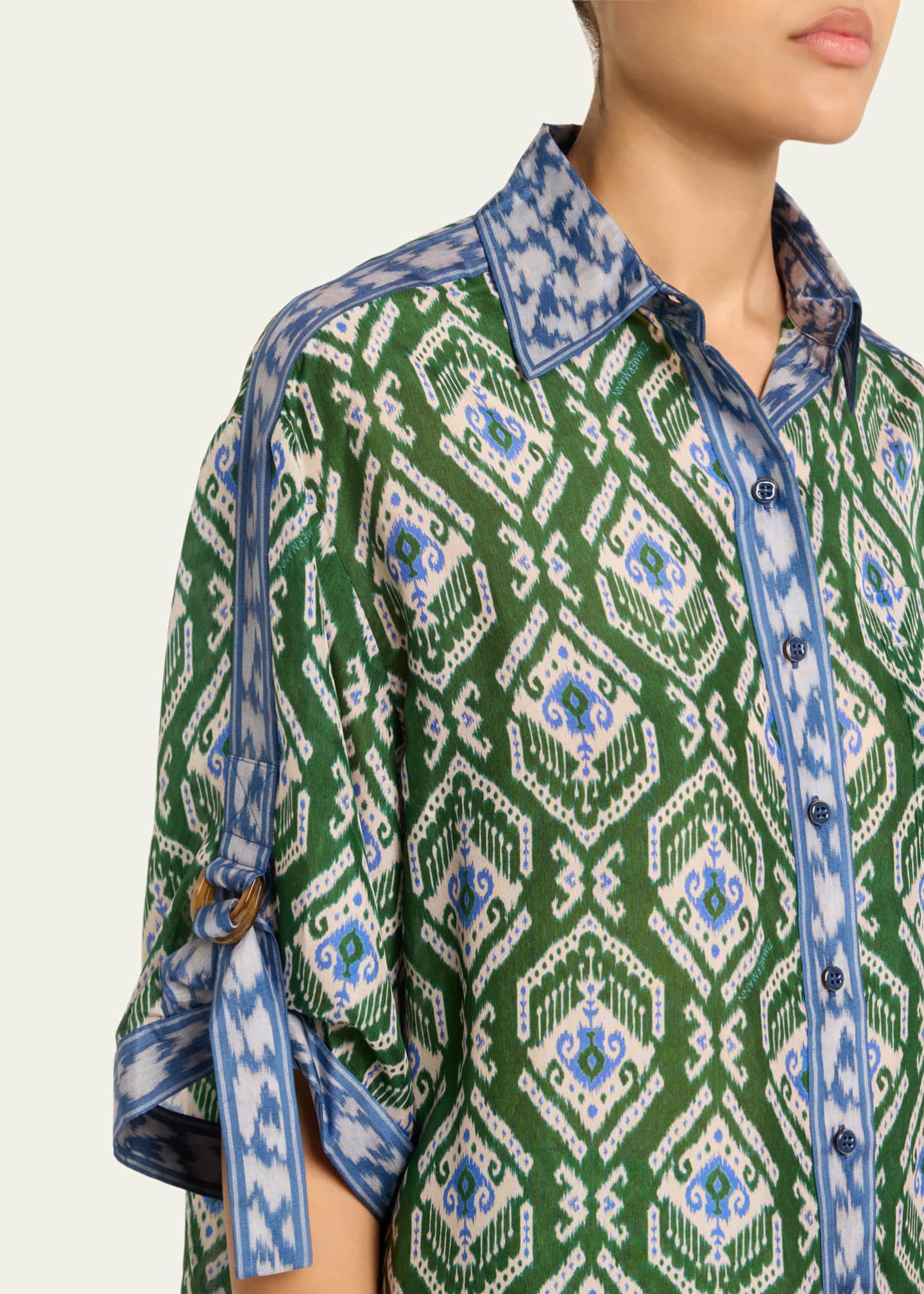 Zimmermann Ikat Wylie Relaxed Shirt Image 5 of 5
