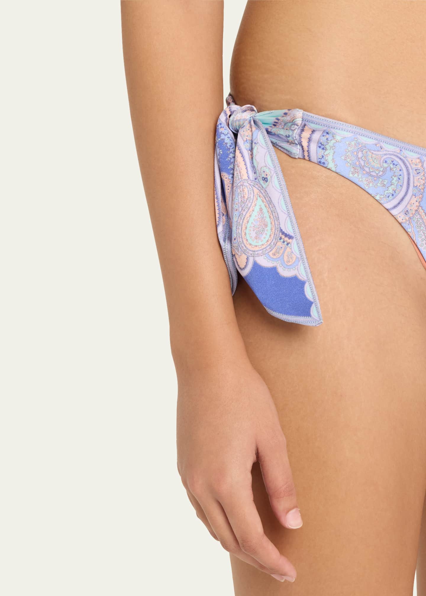 Zimmermann Maxine Paisley Scarf Tie Two-Piece Swimsuit Image 4 of 4