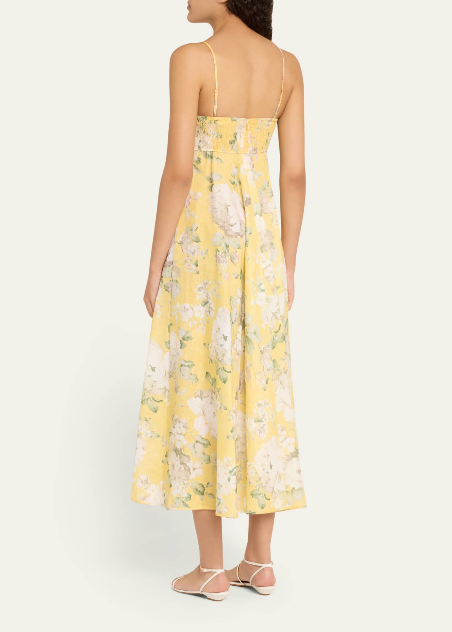 Zimmermann Acacia Floral Midi Dress Image 3 of 5