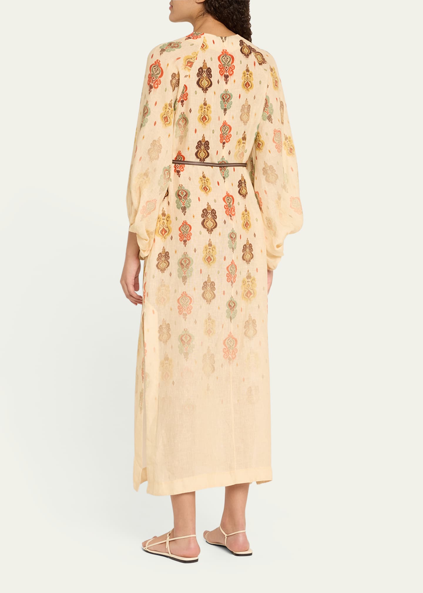 Zimmermann Wylie Ikat Midi Dress Image 3 of 5