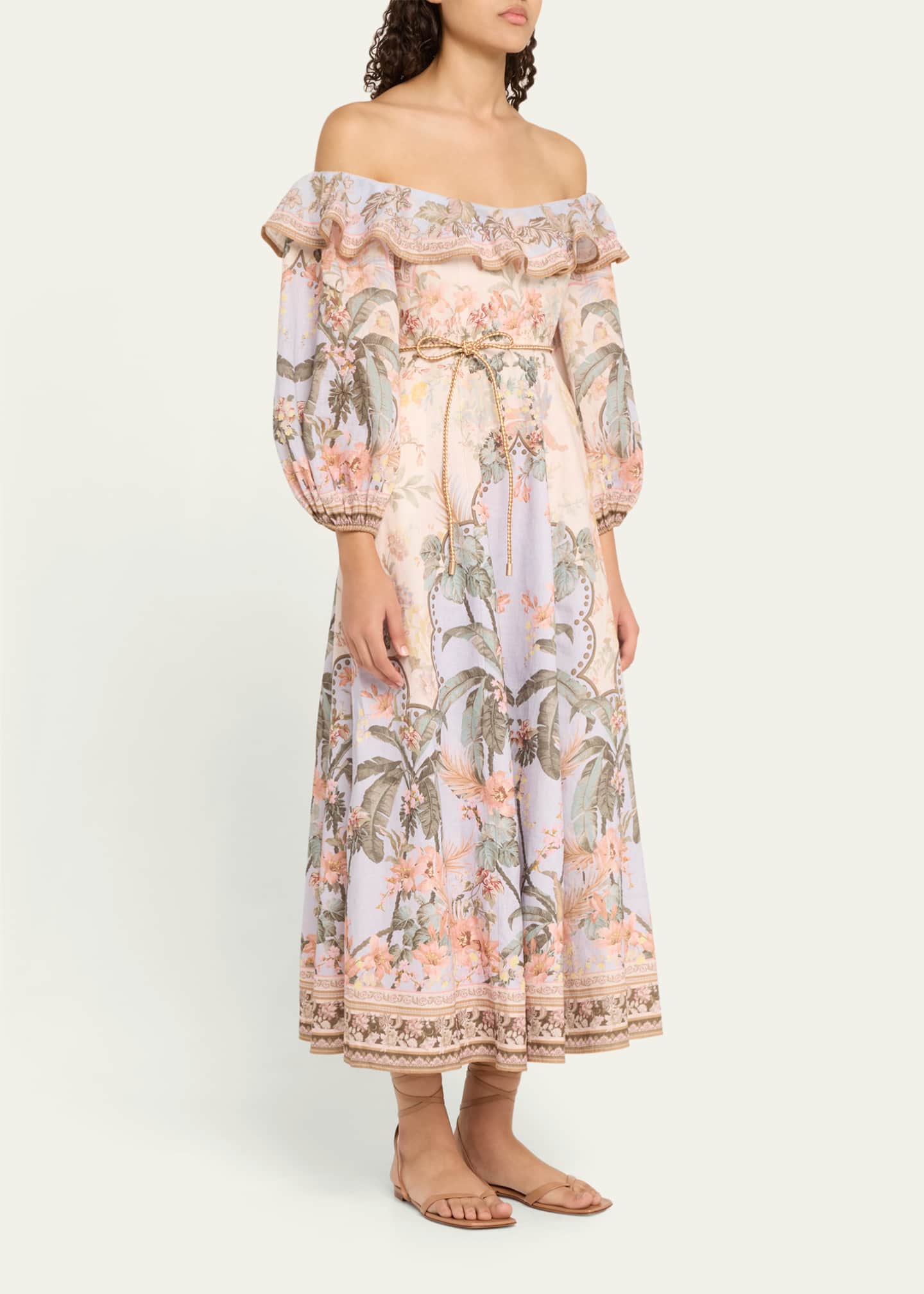Zimmermann off the shoulder dress top