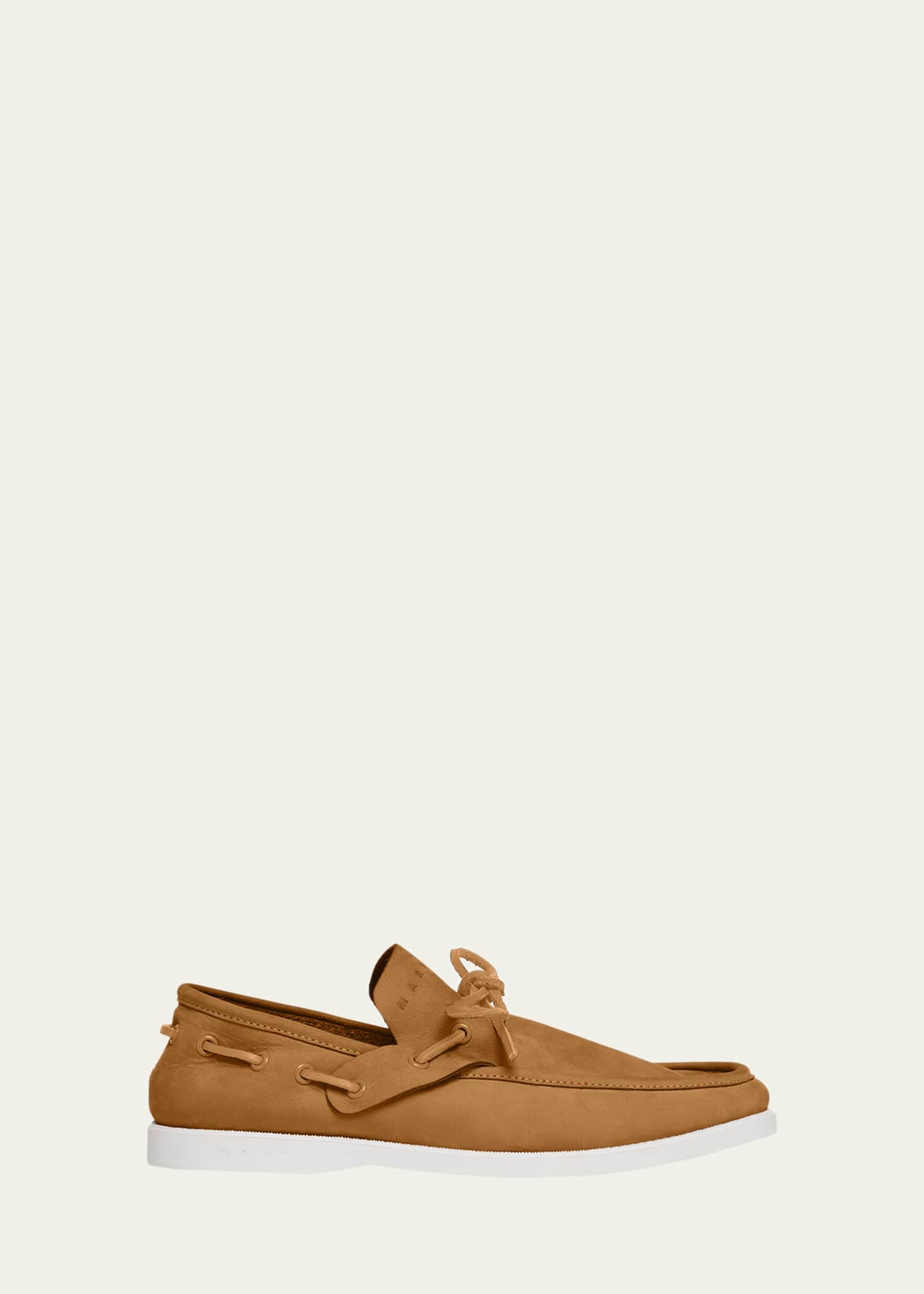 Marni Suede Moccasin Boat Shoes Image 1 of 3