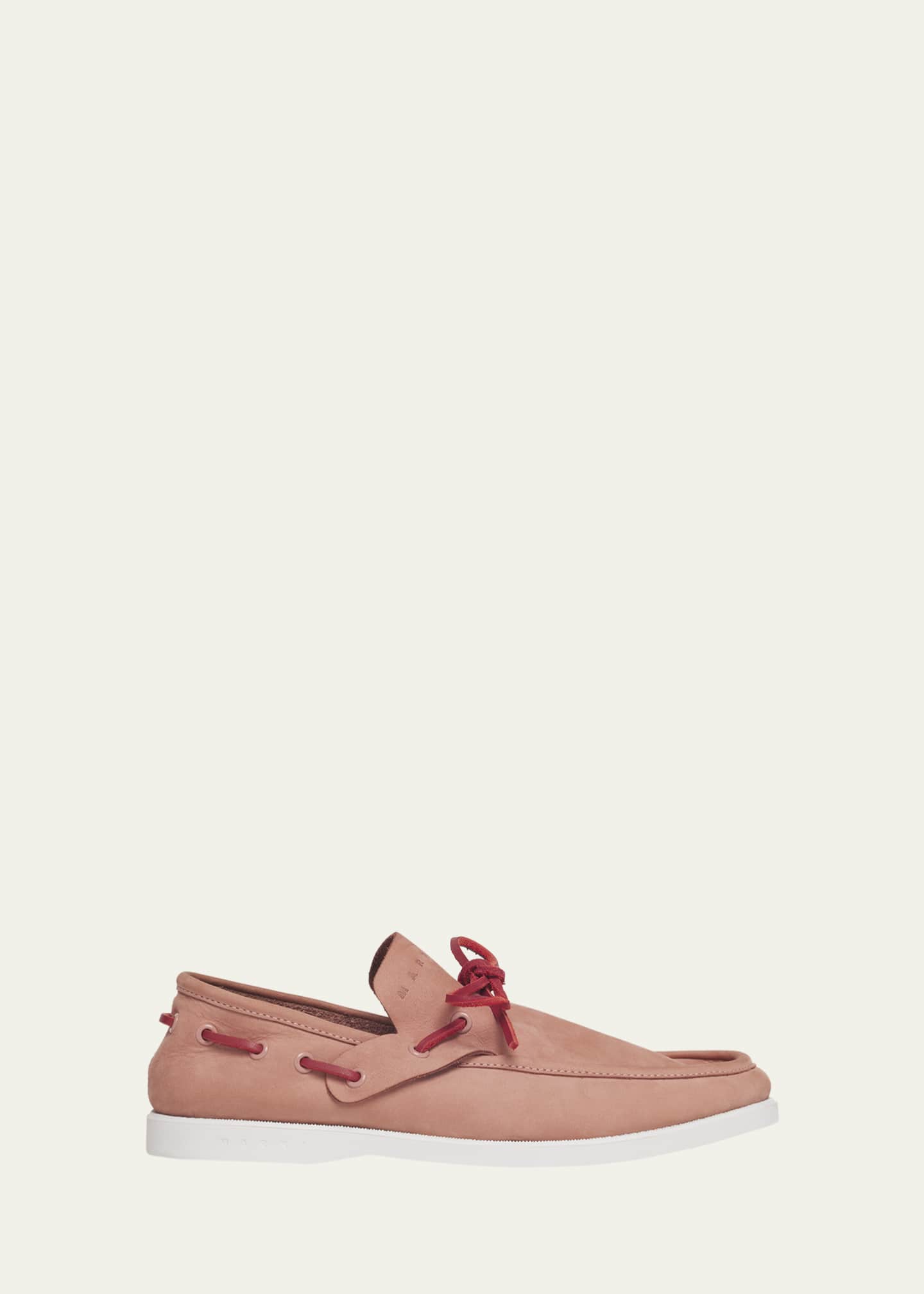 Marni Suede Moccasin Boat Shoes Image 1 of 3