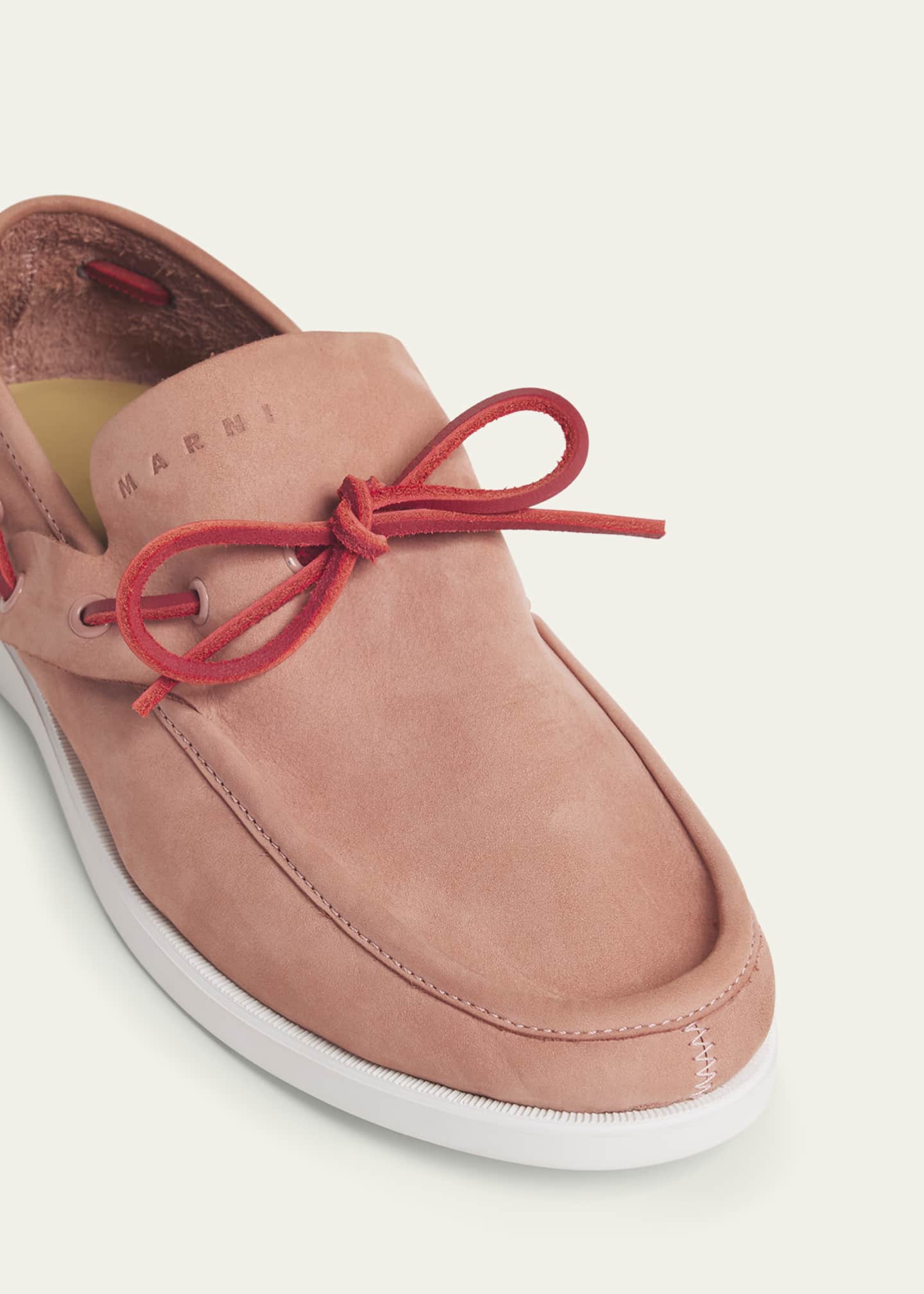 Marni Suede Moccasin Boat Shoes Image 3 of 3