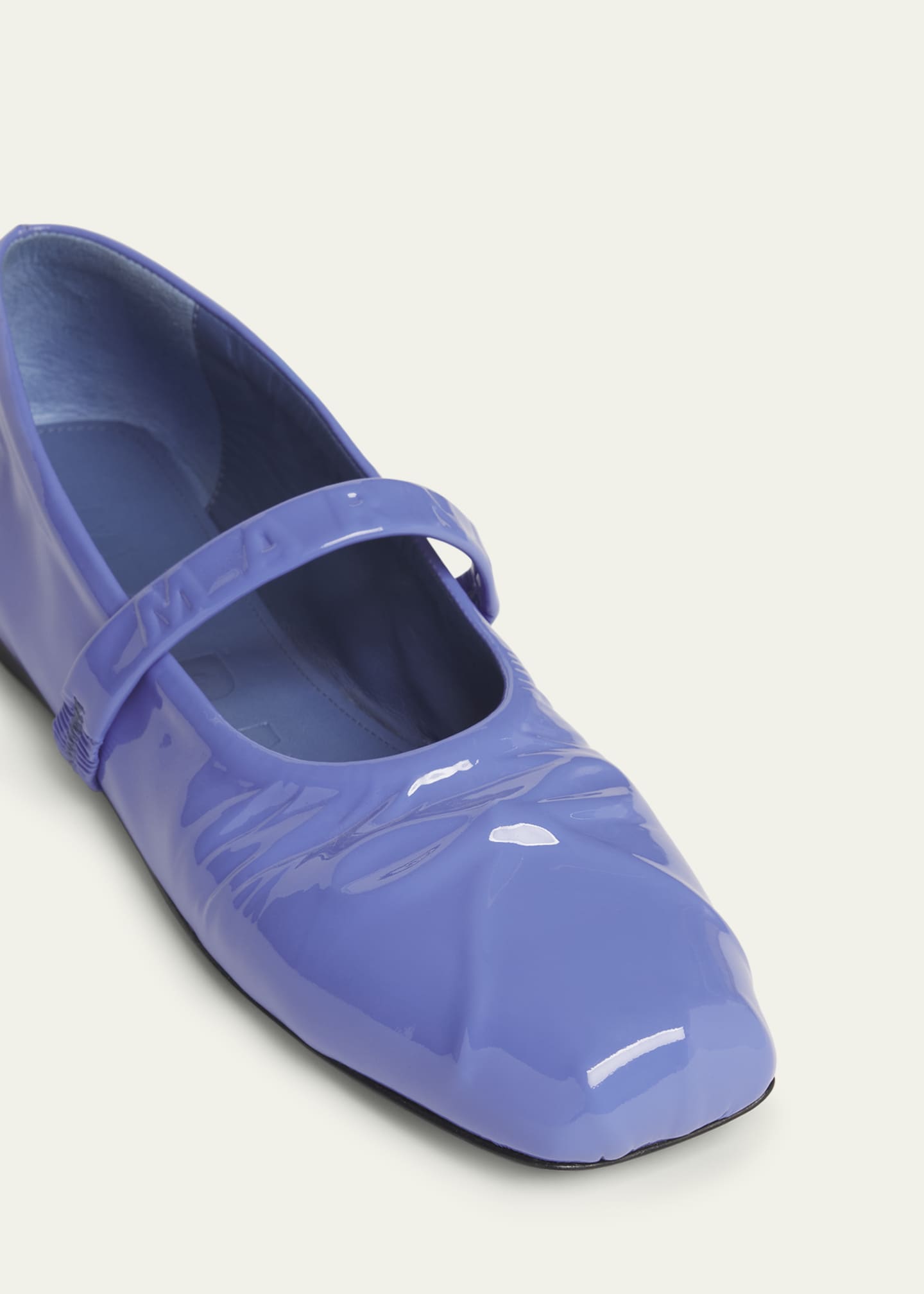 Marni Bow Patent Leather Mary Jane Ballerina Flats Image 3 of 3