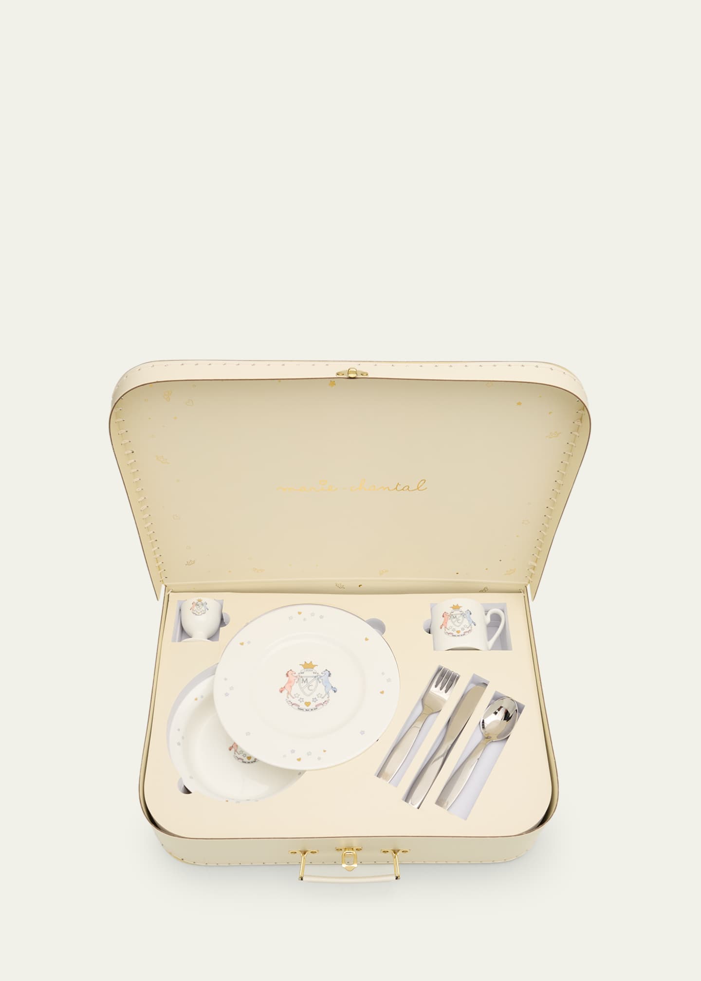 Marie Chantal Crest Collection Breakfast Suitcase Set Image 2 of 2