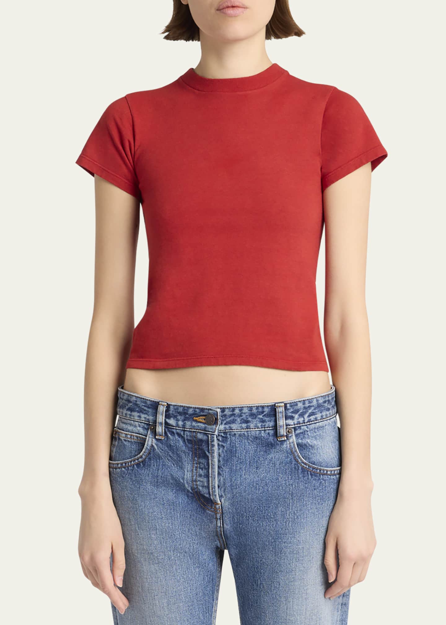 THE ROW Tommy Short-Sleeve T-Shirt Image 4 of 5