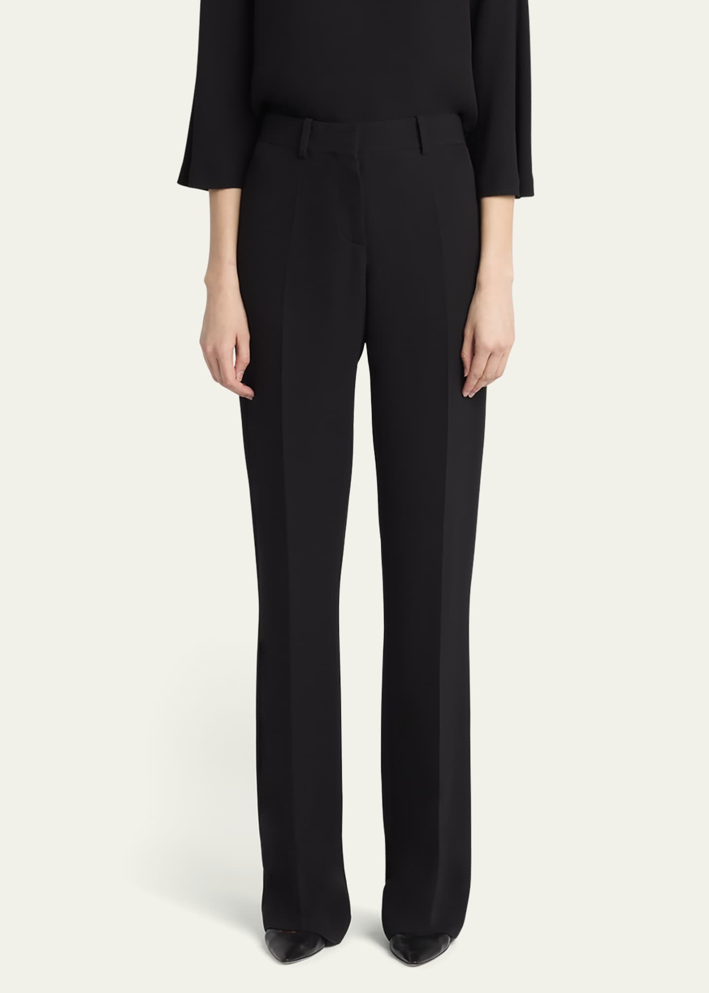 THE ROW Selvie Wide-Leg Silk Pants Image 3 of 7