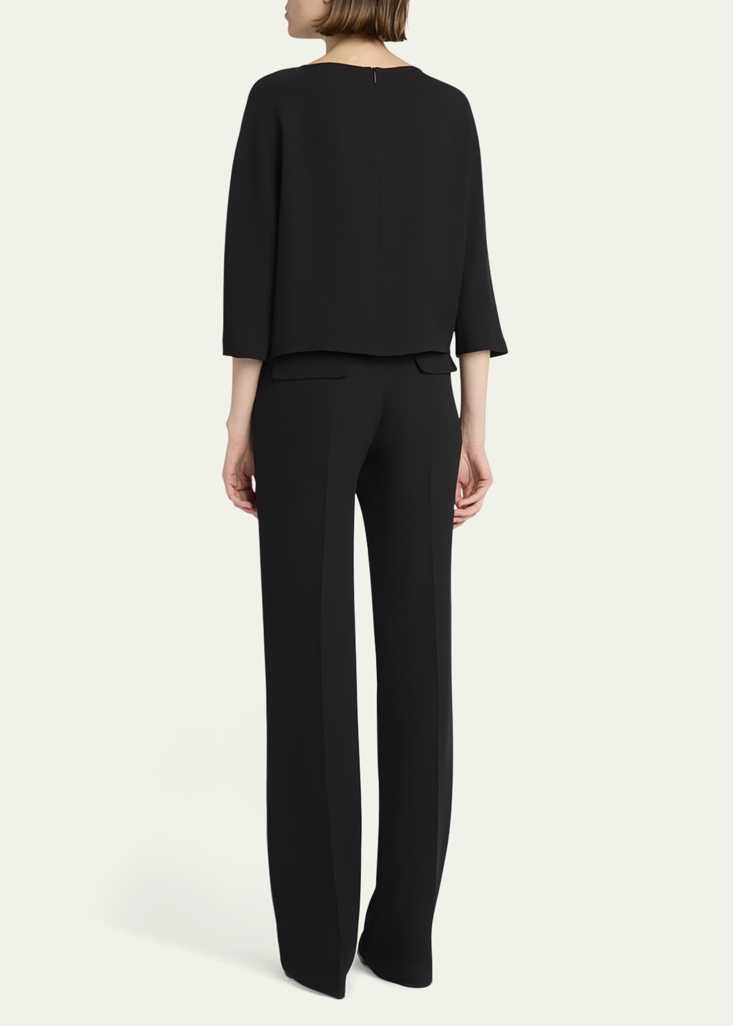 THE ROW Selvie Wide-Leg Silk Pants Image 4 of 7