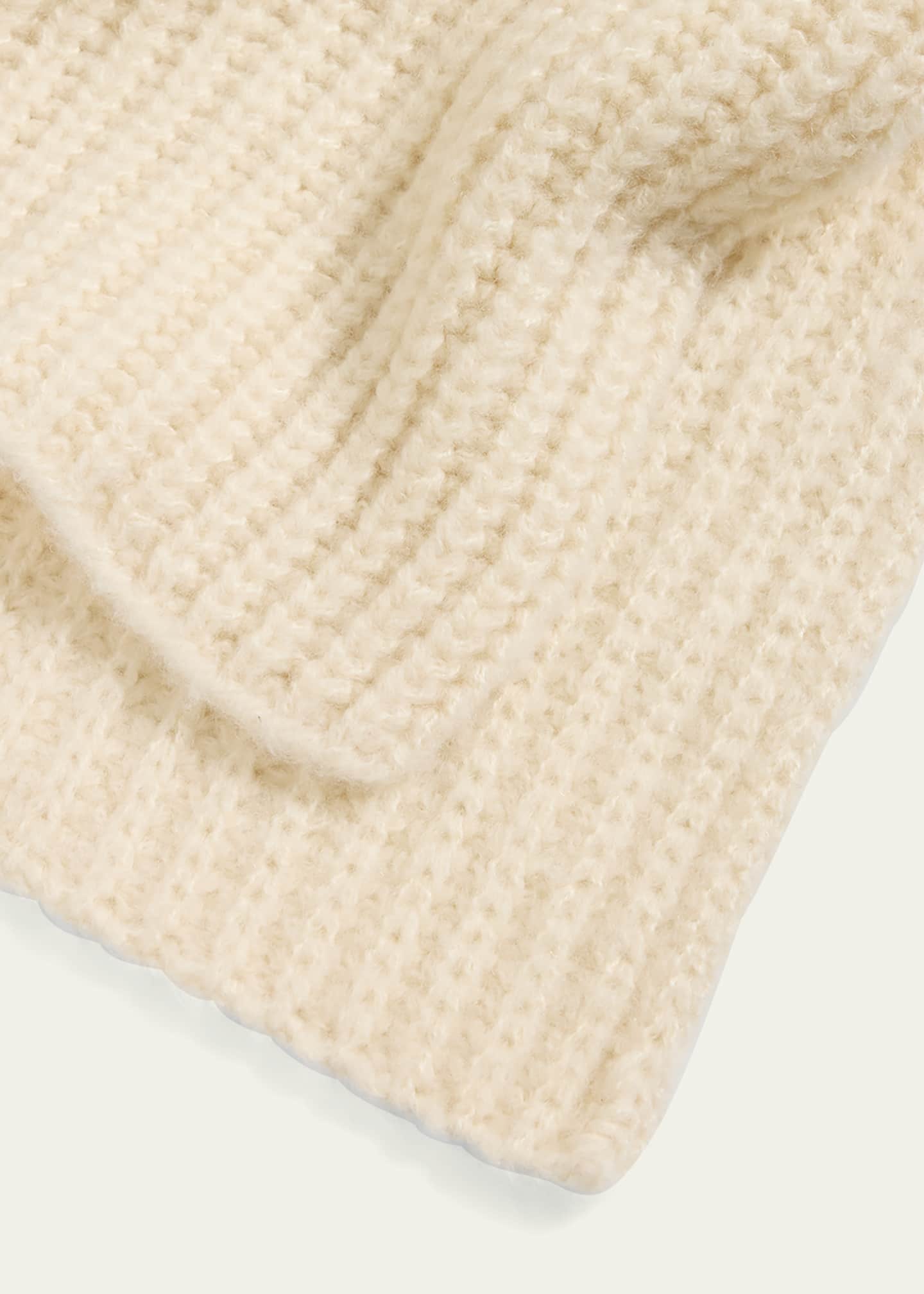 THE ROW Illy Cashmere Knit Scarf Image 4 of 4